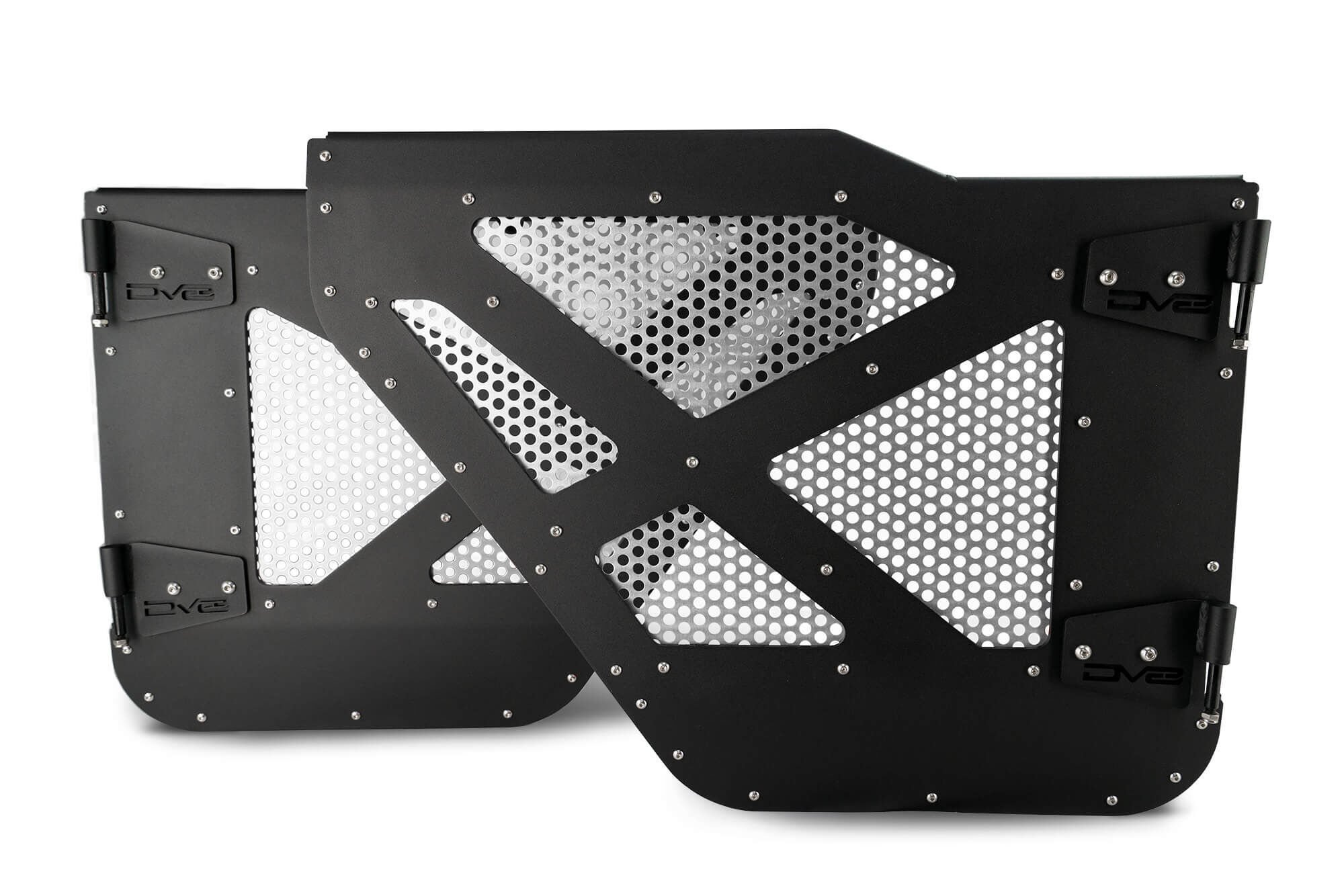 2018-2022 Jeep Wrangler JL & 2020-2022 JT Half-Doors With Aluminum Mesh by DV8 Off-Road