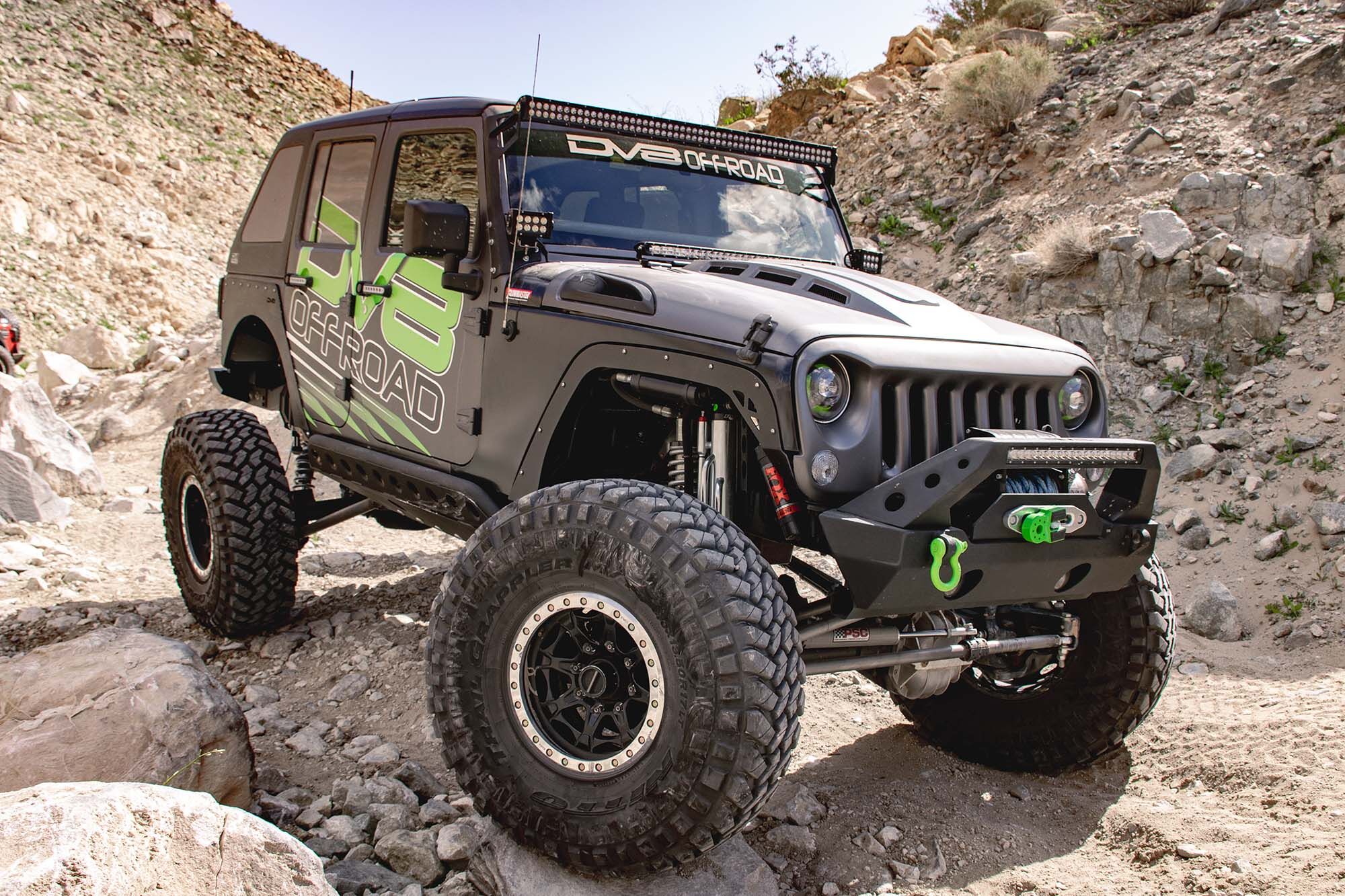2007-2018 Jeep Wrangler JK Heat Dispersion Hood by DV8 Off-Road