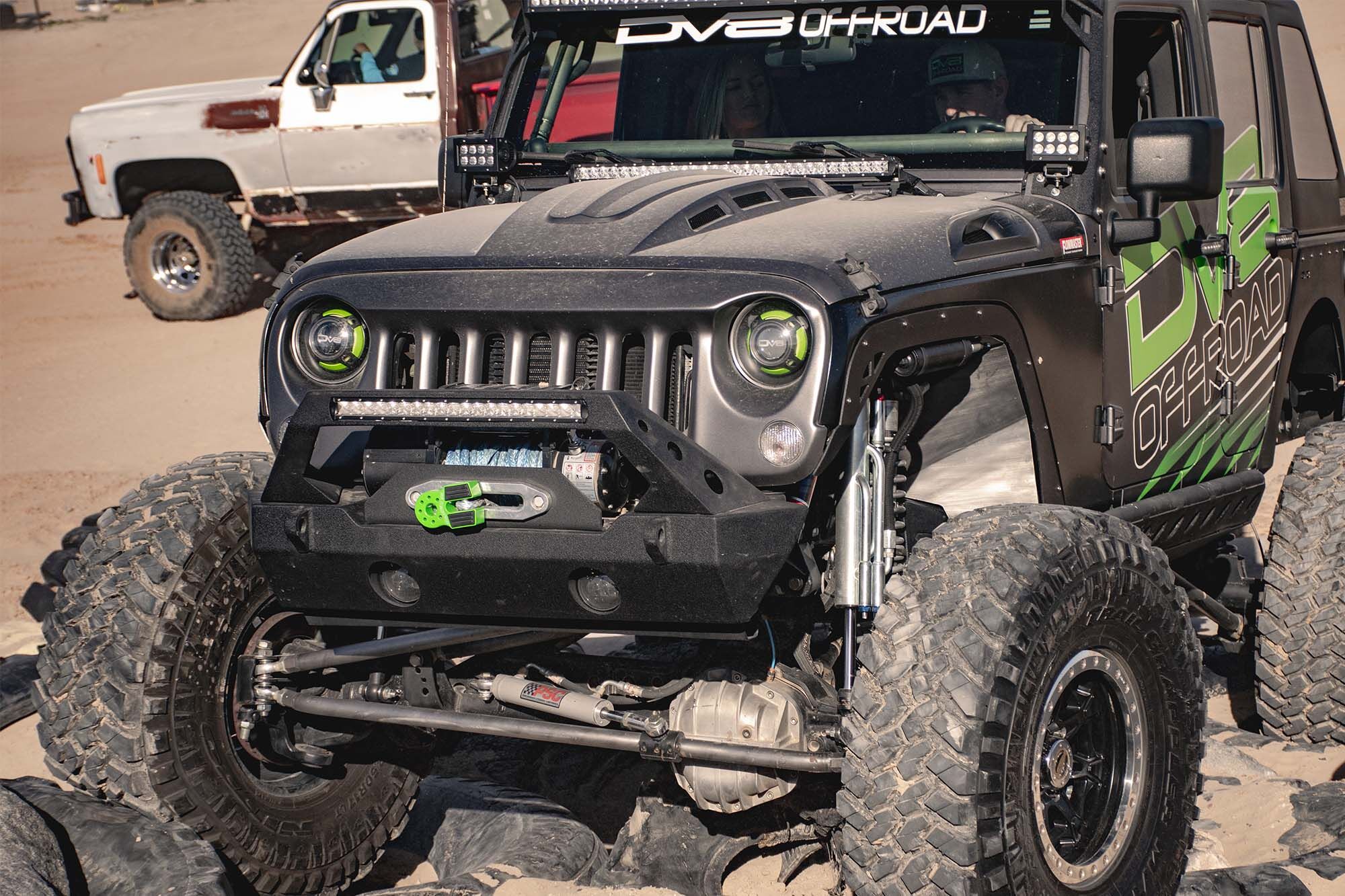 2007-2018 Jeep Wrangler JK Heat Dispersion Hood by DV8 Off-Road