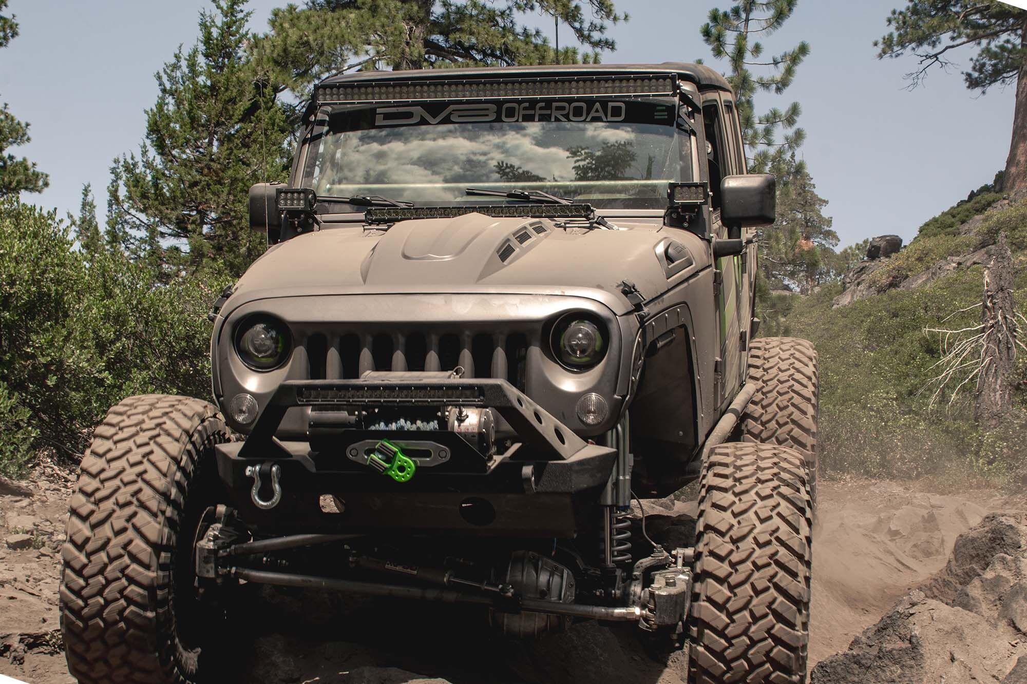 2007-2018 Jeep Wrangler JK Heat Dispersion Hood by DV8 Off-Road