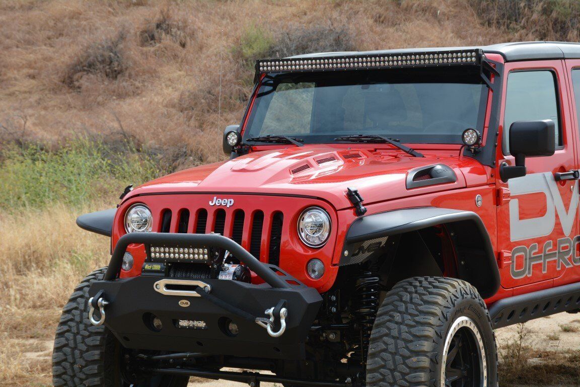 2007-2018 Jeep Wrangler JK Heat Dispersion Hood by DV8 Off-Road