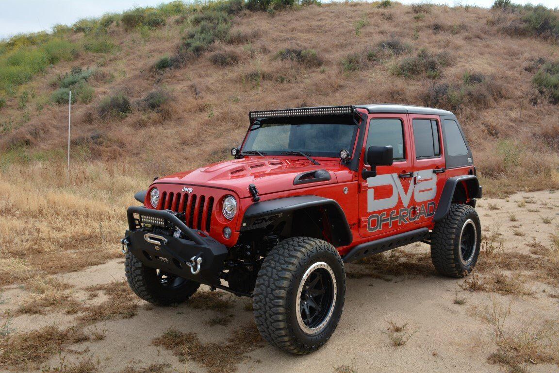 2007-2018 Jeep Wrangler JK Heat Dispersion Hood by DV8 Off-Road