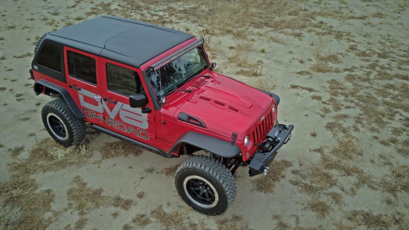 2007-2018 Jeep Wrangler JK Heat Dispersion Hood by DV8 Off-Road