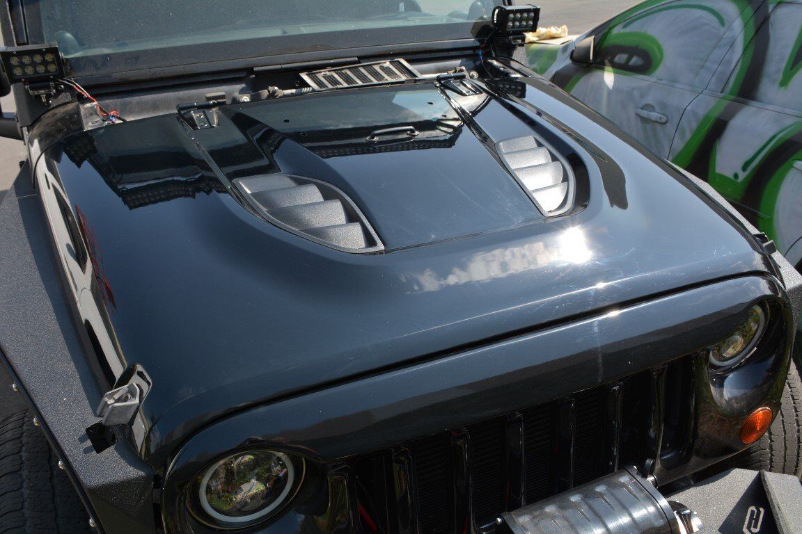 2007-2018 Jeep Wrangler JK 10Th Anniversary Hood by DV8 Off-Road