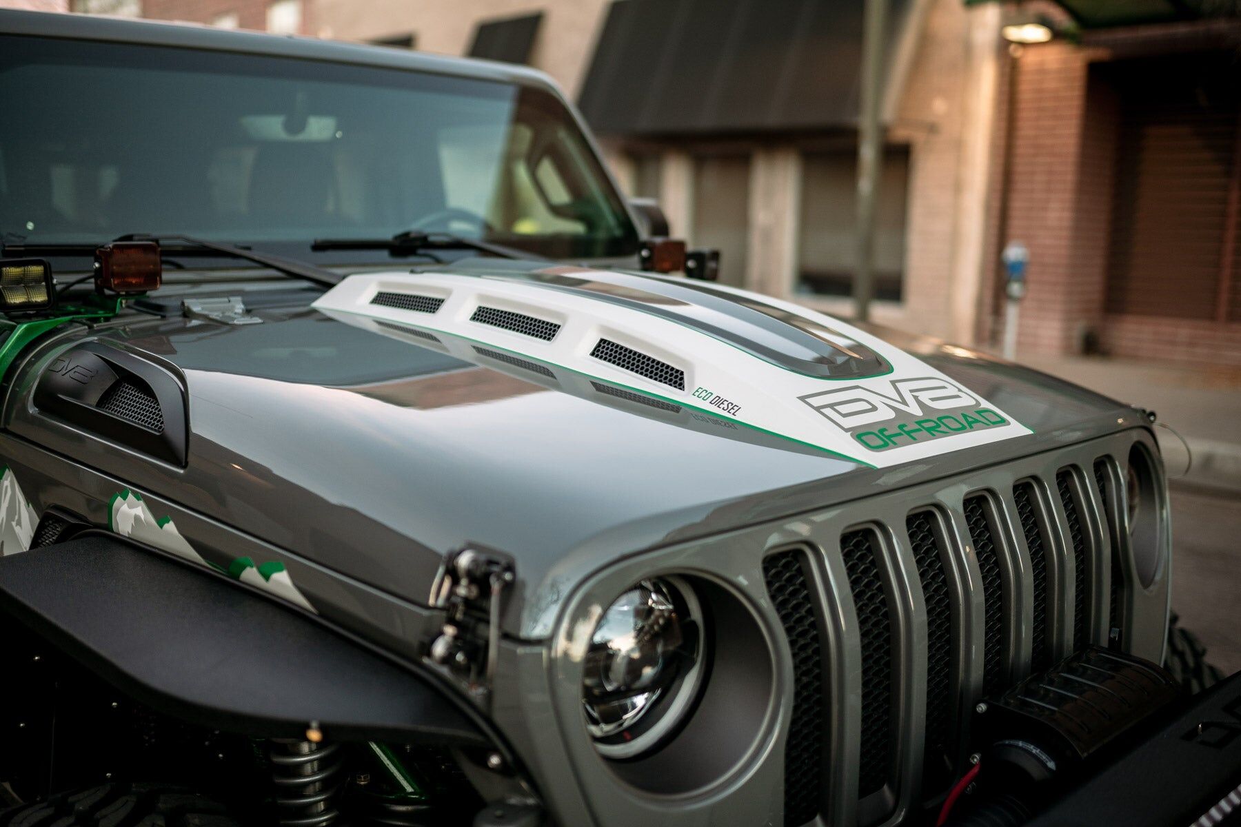 2018-2022 Jeep Wrangler JL & 2020-2022 Jeep Gladiator JT Heat Dispersion Hood by DV8 Off-Road