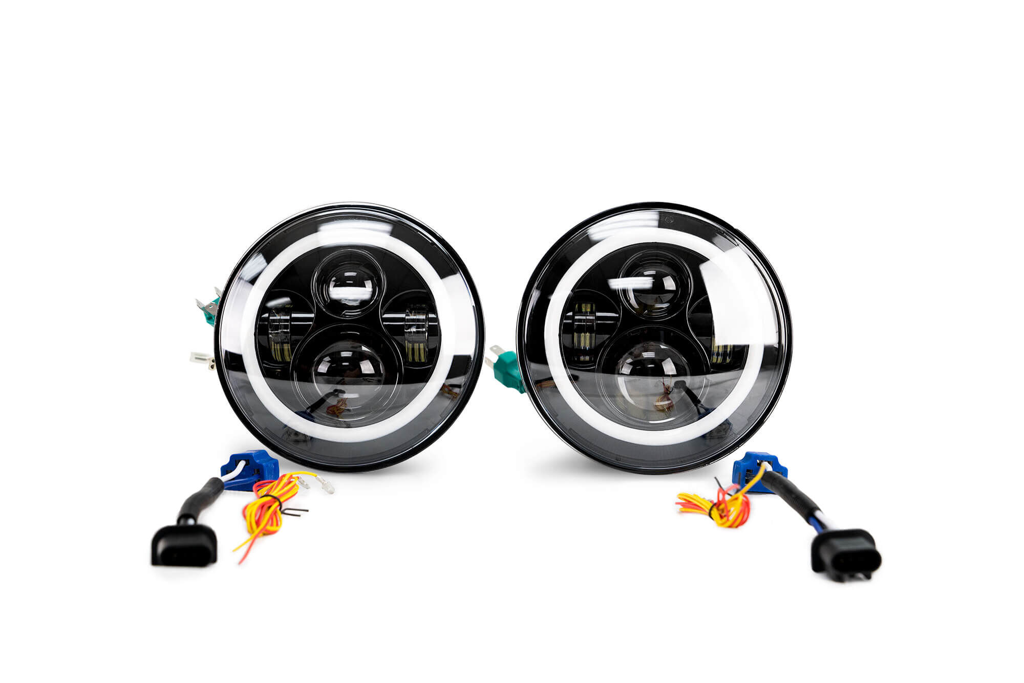 2007-2018 Jeep Wrangler JK Projector Led Headlights by DV8 Off-Road