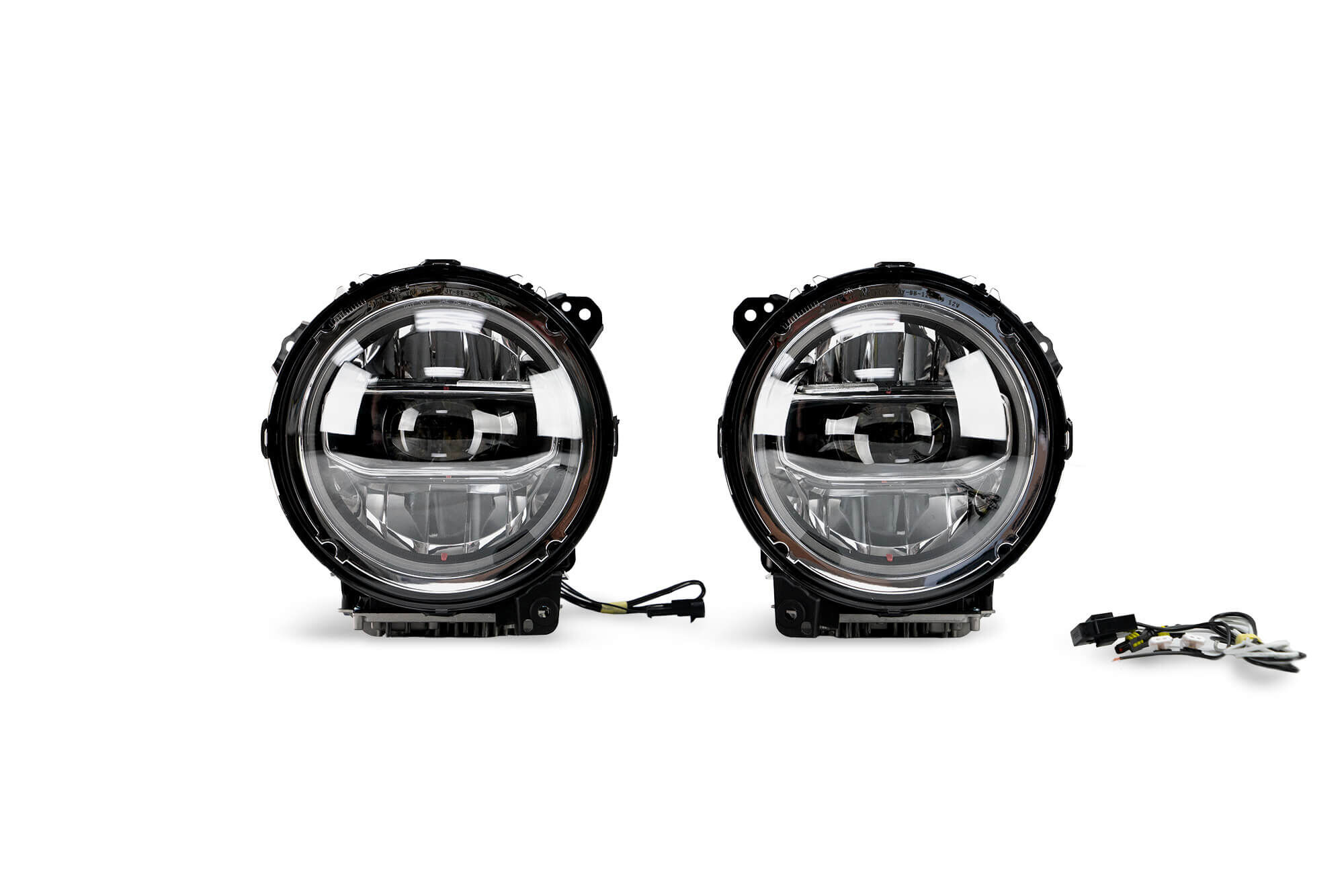 2018-2022 Jeep Wrangler JL & 2020-2022 JT Led Headlights Chrome by DV8 Off-Road