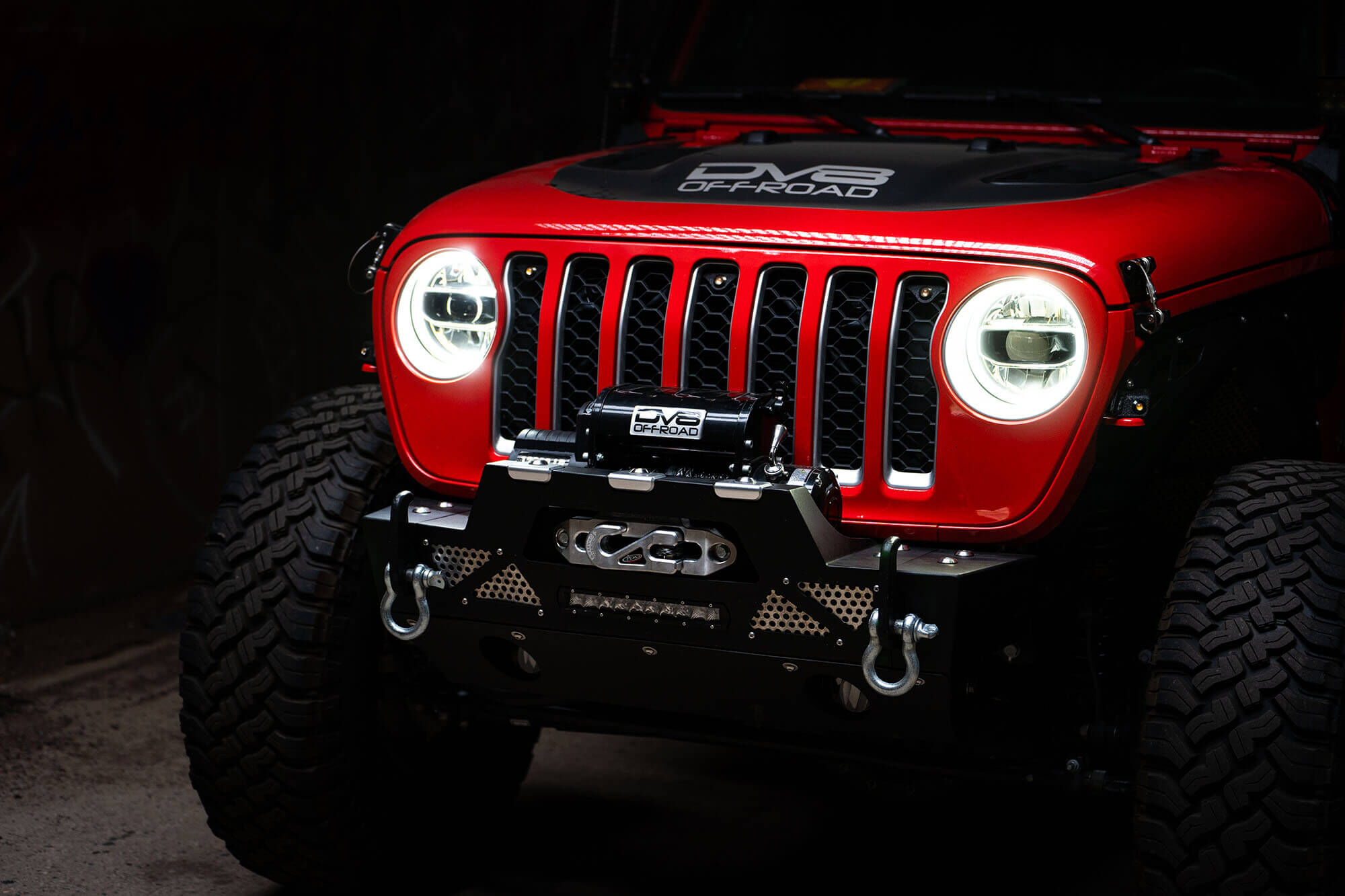 2018-2022 Jeep Wrangler JL & 2020-2022 JT Led Headlights Chrome by DV8 Off-Road