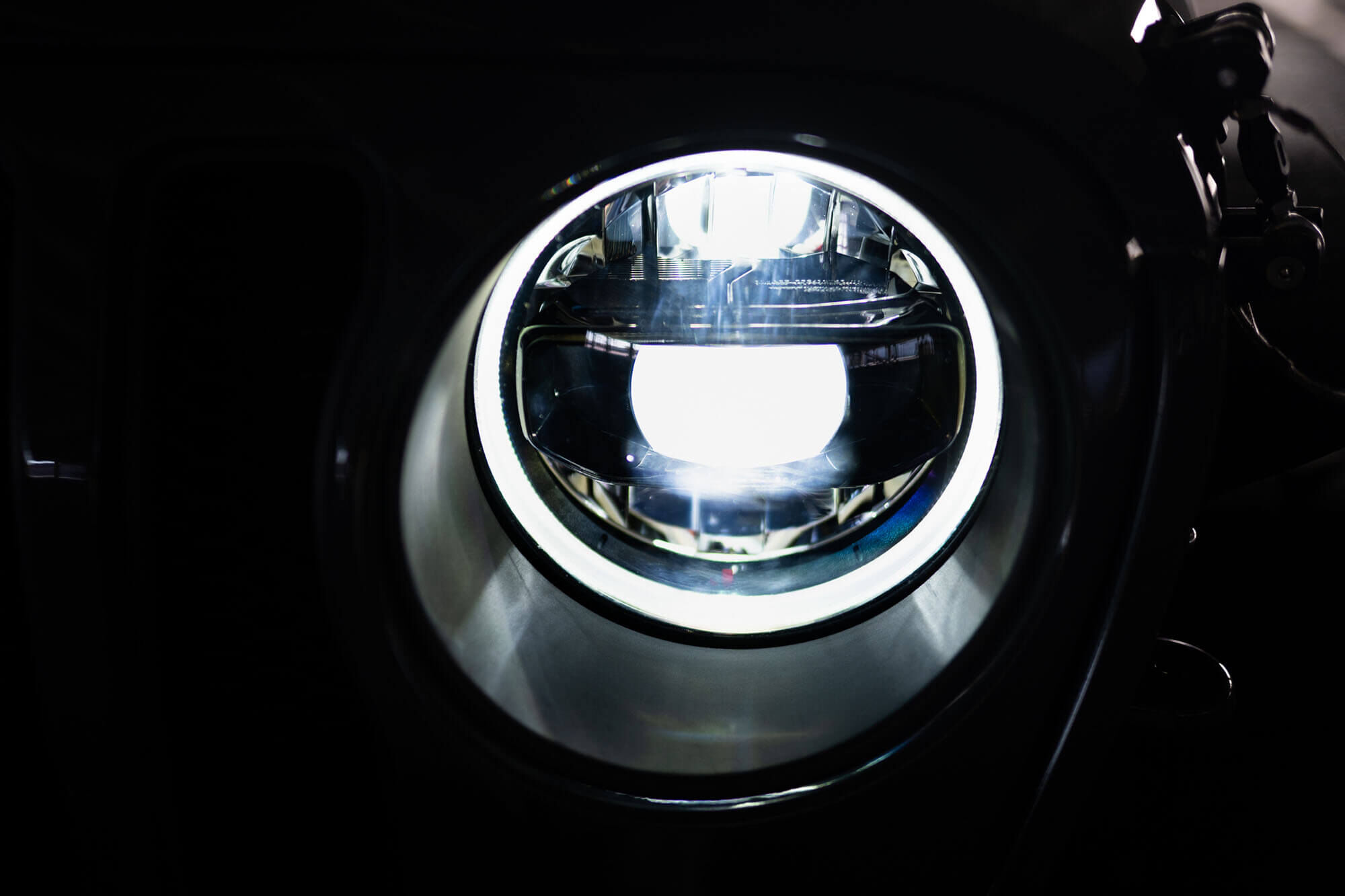 2018-2022 Jeep Wrangler JL & 2020-2022 Jeep Gladiator JT Led Headlights Black by DV8 Off-Road