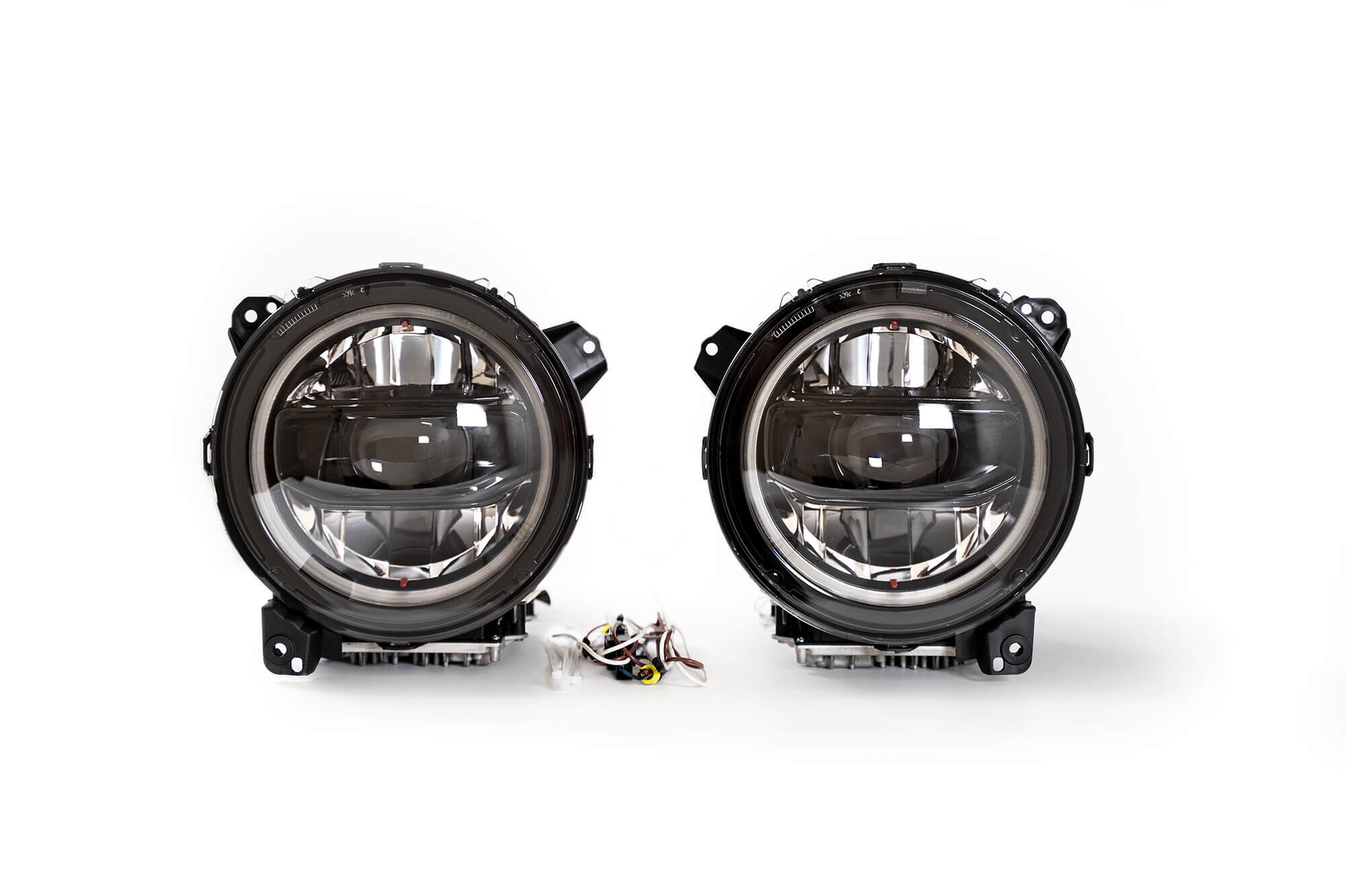 2018-2022 Jeep Wrangler JL & 2020-2022 Jeep Gladiator JT Led Headlights Black by DV8 Off-Road