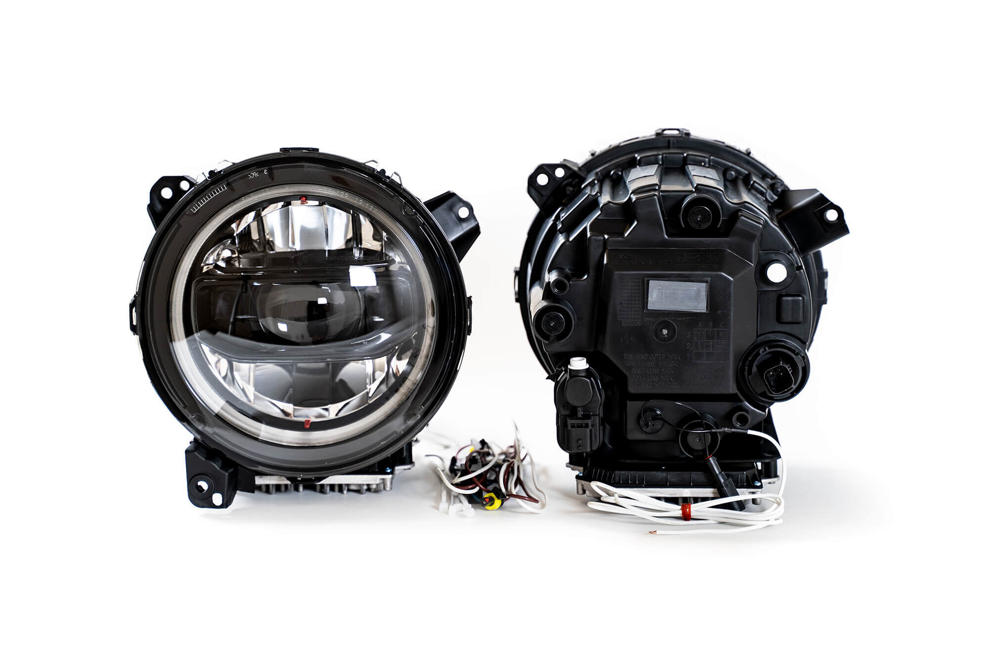 2018-2022 Jeep Wrangler JL & 2020-2022 Jeep Gladiator JT Led Headlights Black by DV8 Off-Road