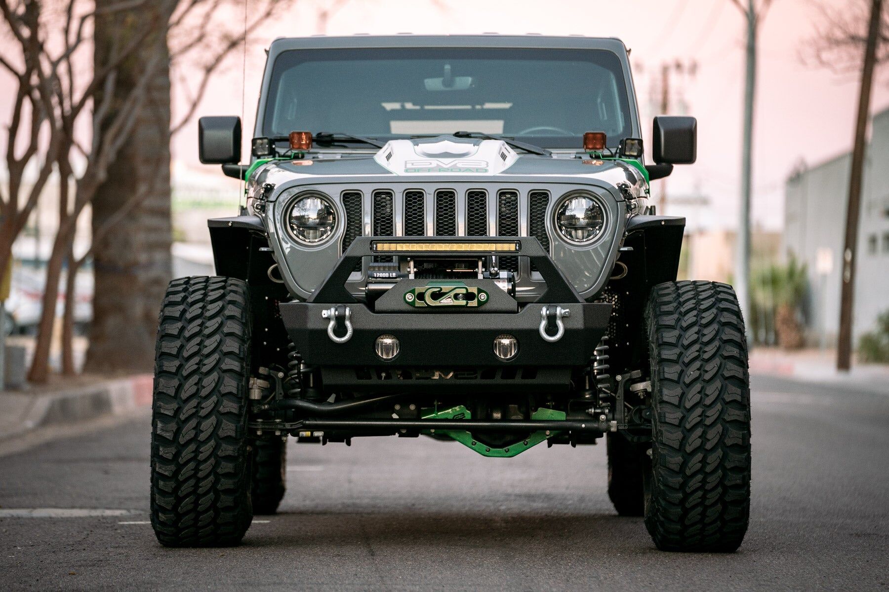2018-2022 Jeep Wrangler JL & 2020-2022 Jeep Gladiator JT Led Headlights Black by DV8 Off-Road