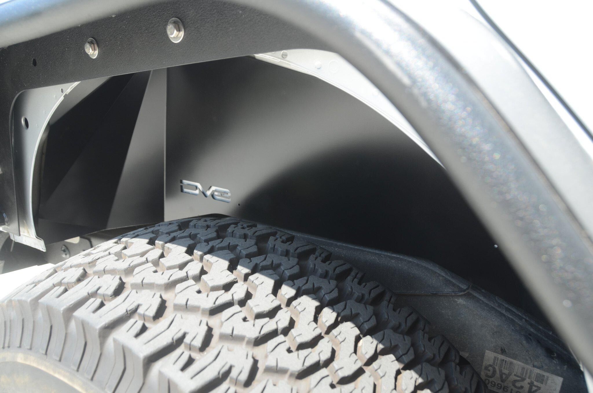 2007-2018 Jeep Wrangler JK Rear Inner Fenders Black by DV8 Off-Road