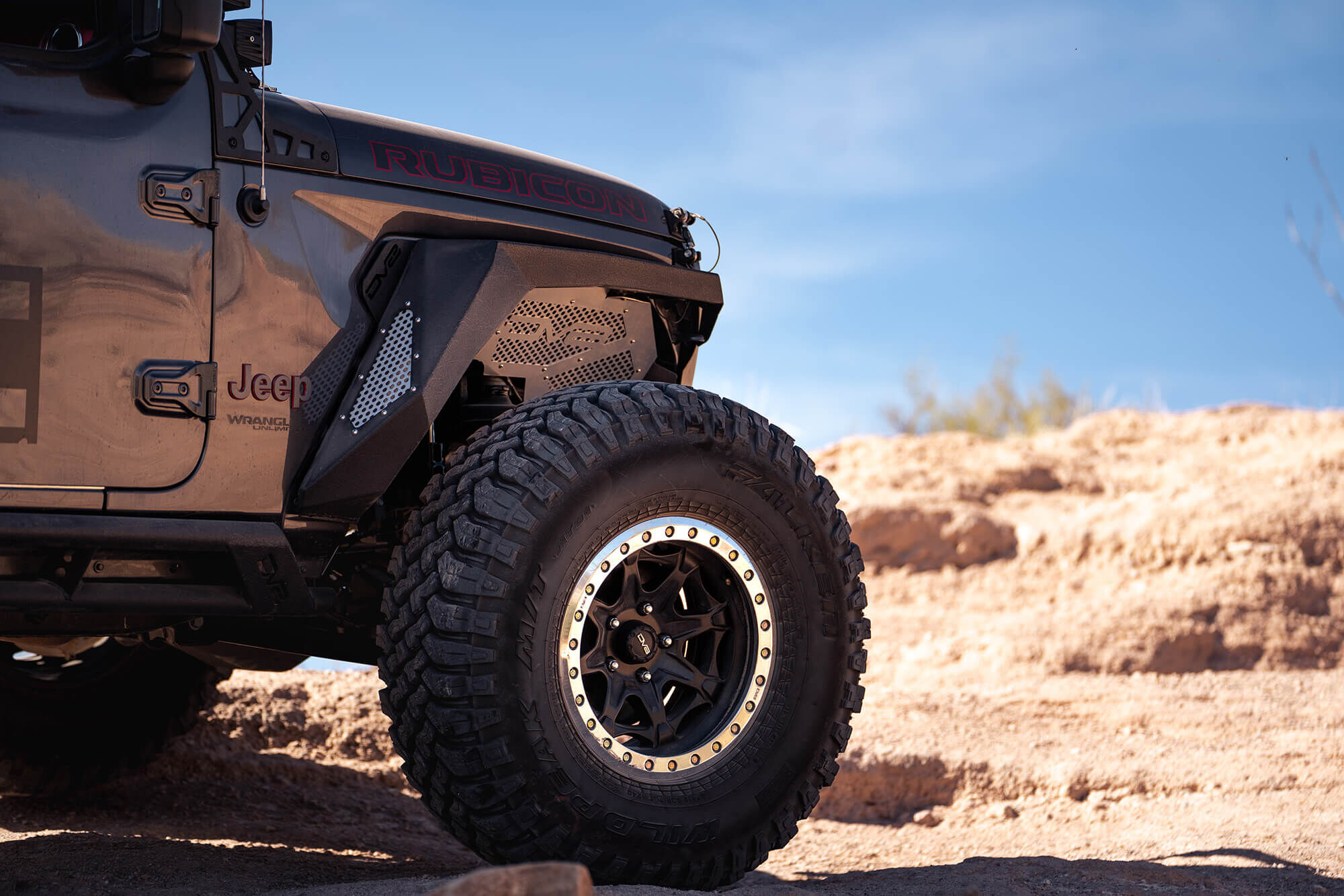 2018-2022 Jeep Wrangler JL & 2020-2022 JT Front Inner Fenders Black Or Raw by DV8 Off-Road