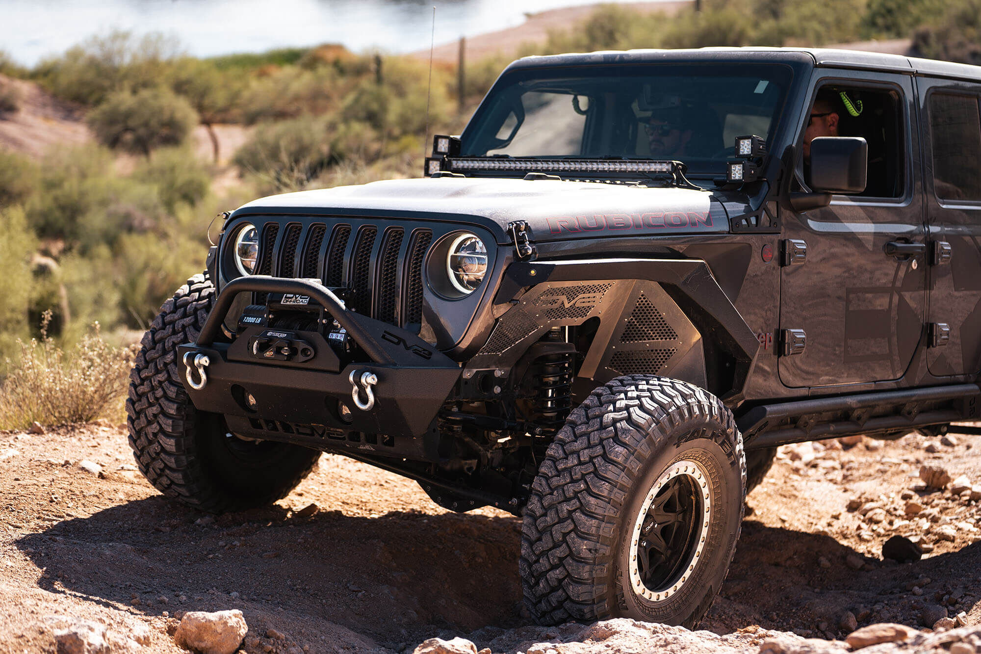 2018-2022 Jeep Wrangler JL & 2020-2022 JT Front Inner Fenders Black Or Raw by DV8 Off-Road