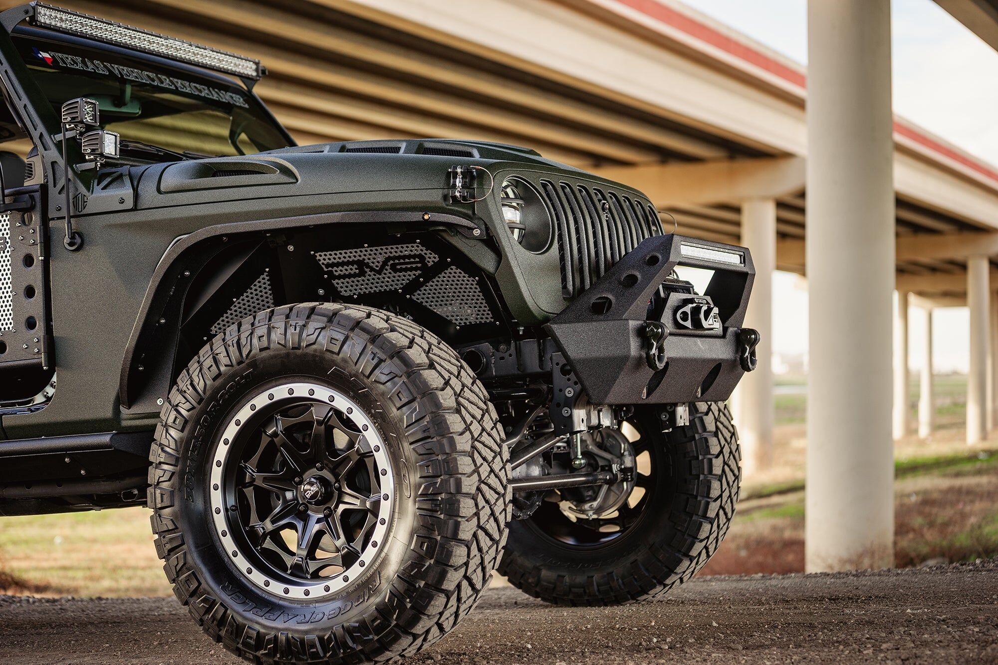 2018-2022 Jeep Wrangler JL & 2020-2022 JT Front Inner Fenders Black Or Raw by DV8 Off-Road