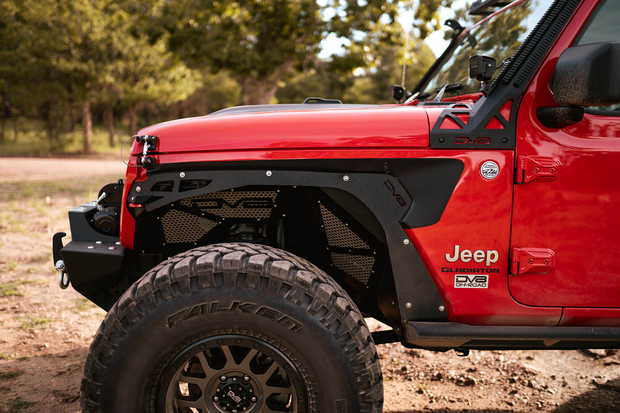 2018-2022 Jeep Wrangler JL & 2020-2022 JT Front Inner Fenders Black Or Raw by DV8 Off-Road