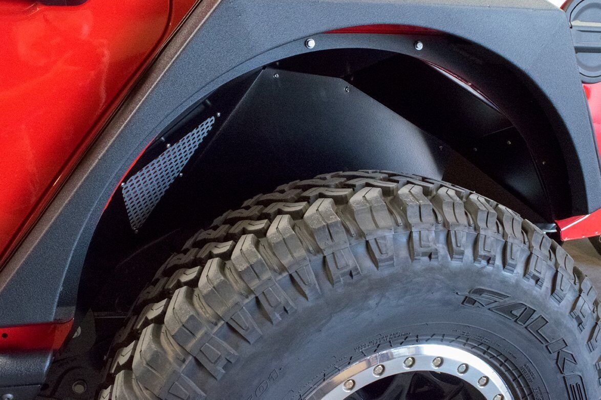 2018-2022 Jeep Wrangler JL Rear Inner Fenders Black Or Raw by DV8 Off-Road