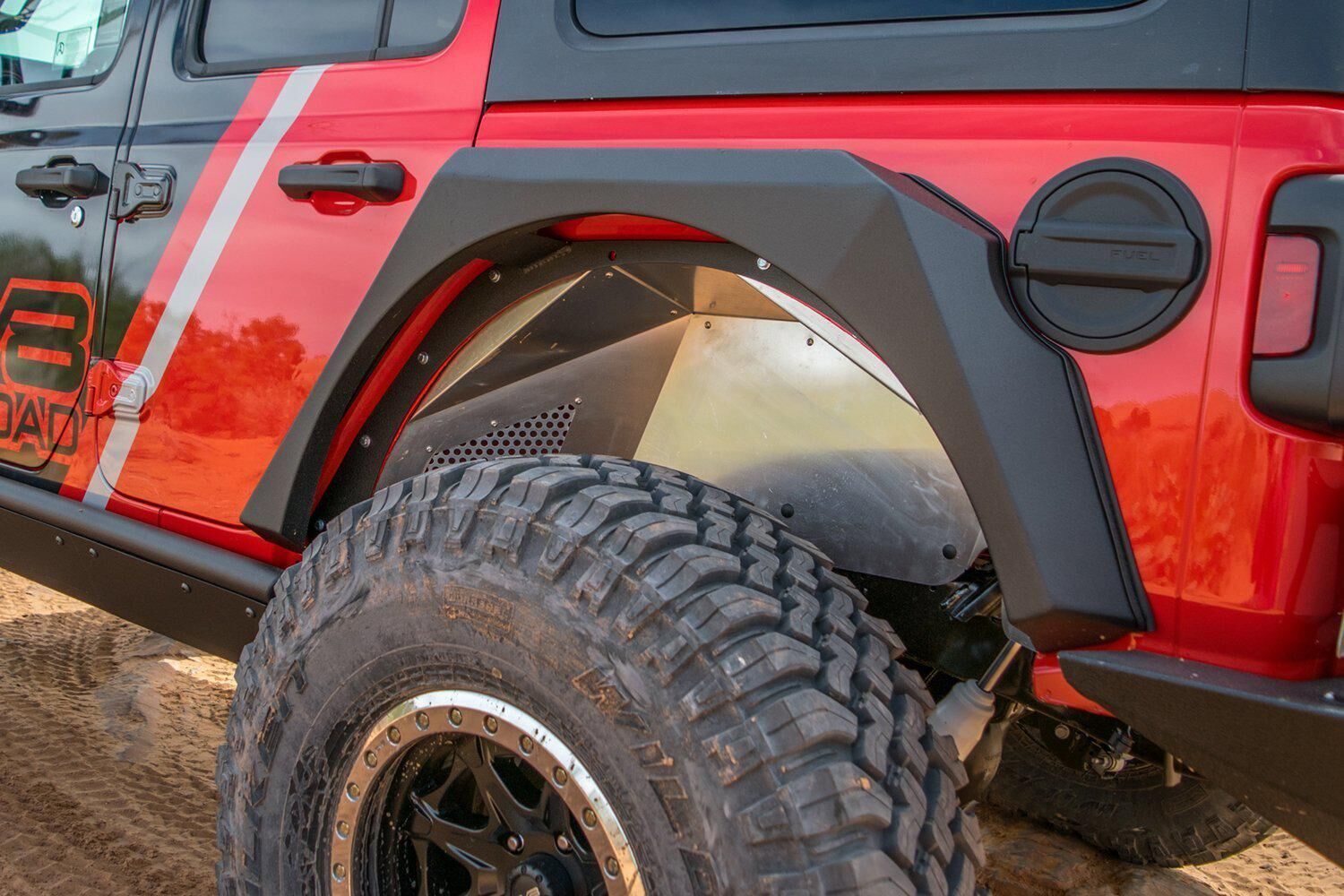 2018-2022 Jeep Wrangler JL Rear Inner Fenders Black Or Raw by DV8 Off-Road