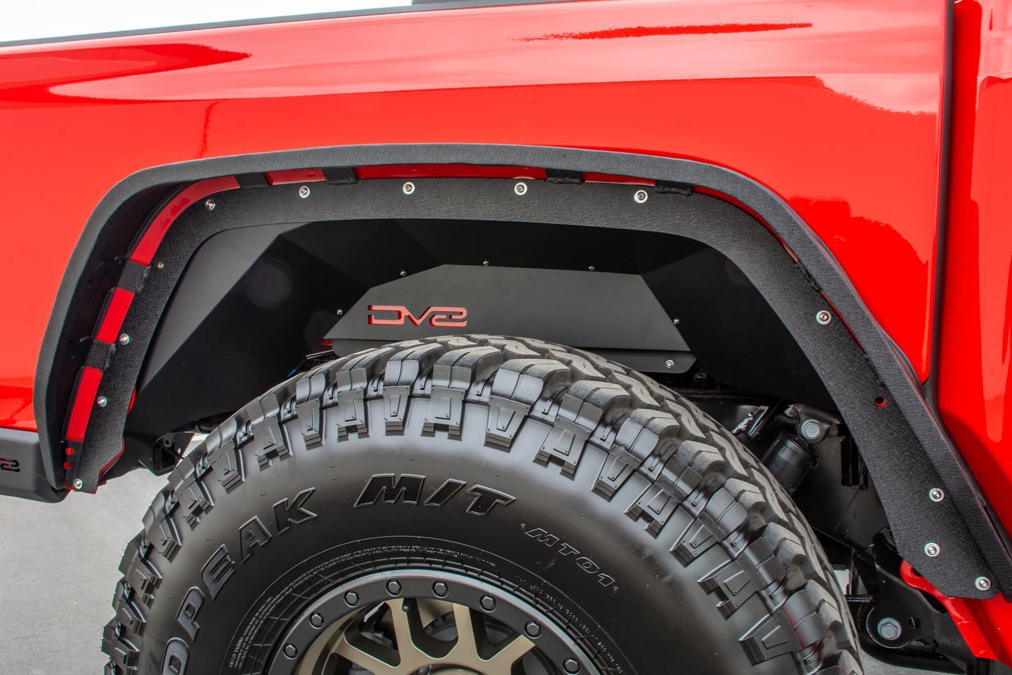 2020-2022 Jeep Gladiator JT Rear Inner Fenders Black by DV8 Off-Road