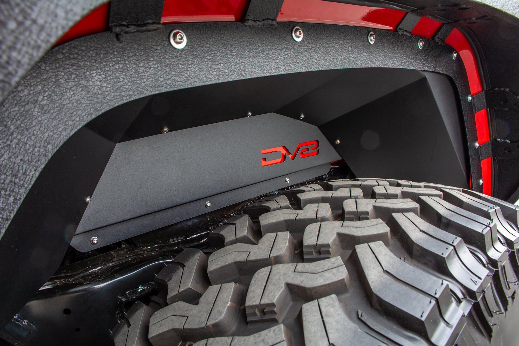 2020-2022 Jeep Gladiator JT Rear Inner Fenders Black by DV8 Off-Road