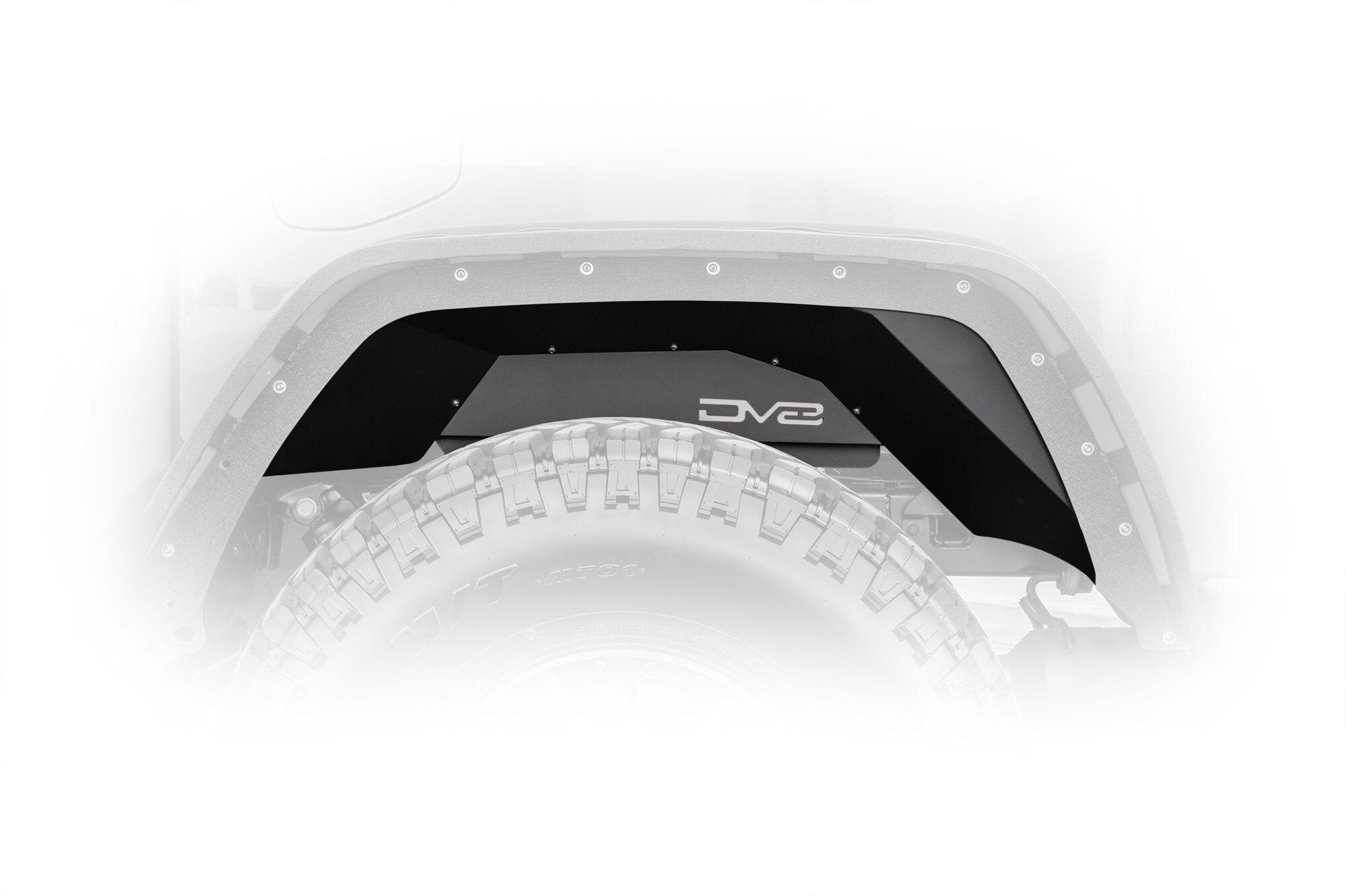 2020-2022 Jeep Gladiator JT Rear Inner Fenders Black by DV8 Off-Road - INFEND-04RB
