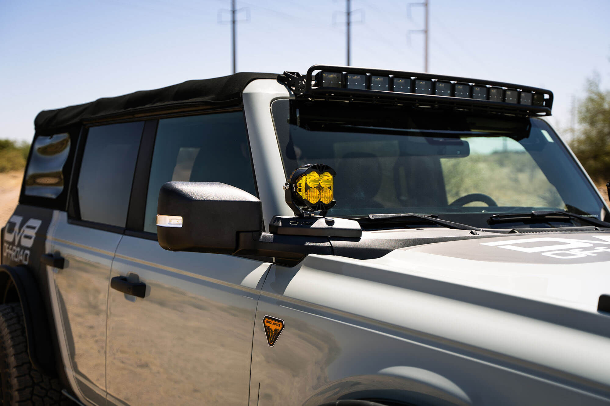 2021-2022 Ford Bronco A-Pillar Pod Light Mounts by DV8 Off-Road