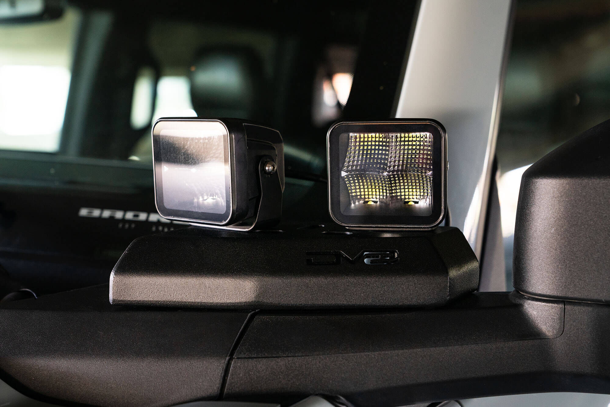 2021-2022 Ford Bronco A-Pillar Pod Light Mounts by DV8 Off-Road