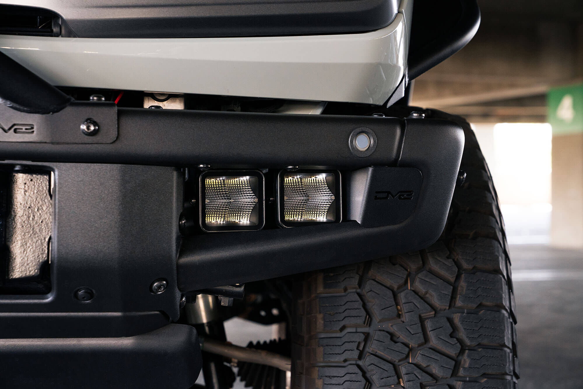 2021-2022 Ford Bronco Factory Bumper Fog Pocket Light Mounts by DV8 Off-Road