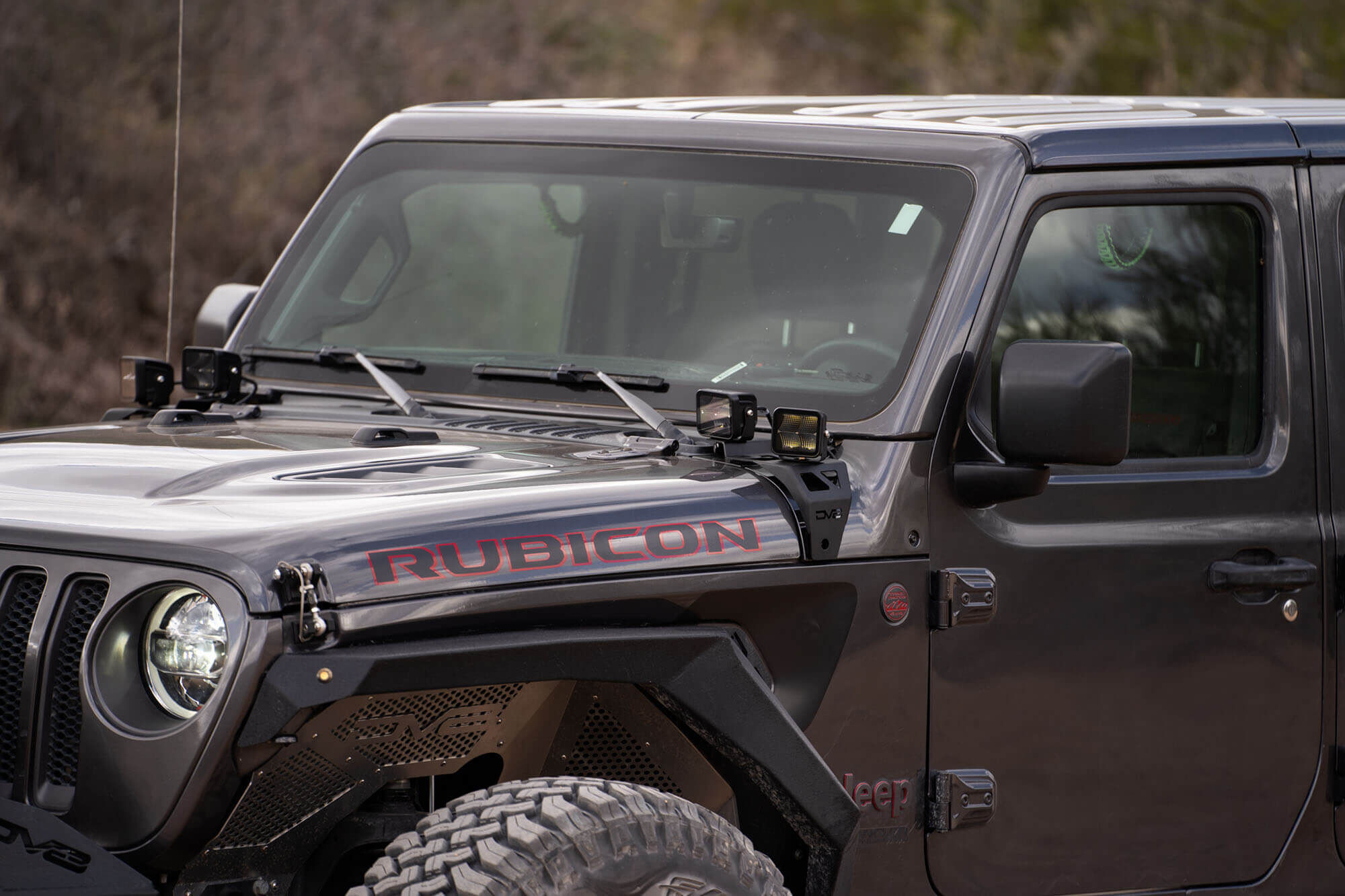 2018-2022 Jeep Wrangler JL & 2020-2022 Jeep Gladiator JT A-Pillar Dual Pod Light Mounts by DV8 Off-Road