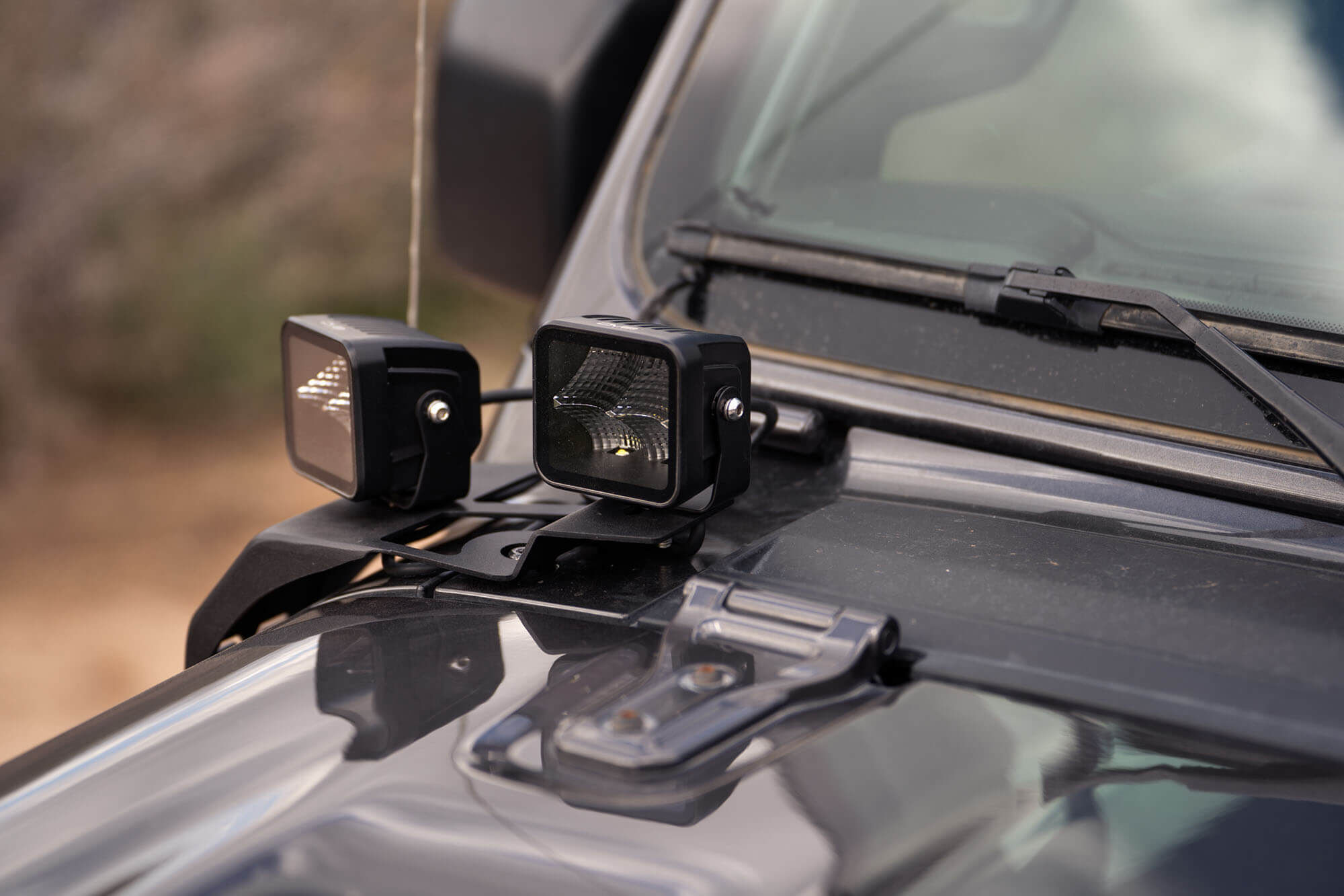 2018-2022 Jeep Wrangler JL & 2020-2022 Jeep Gladiator JT A-Pillar Dual Pod Light Mounts by DV8 Off-Road