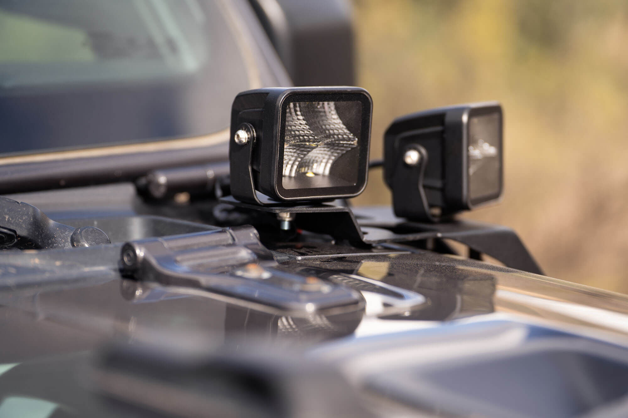 2018-2022 Jeep Wrangler JL & 2020-2022 Jeep Gladiator JT A-Pillar Dual Pod Light Mounts by DV8 Off-Road
