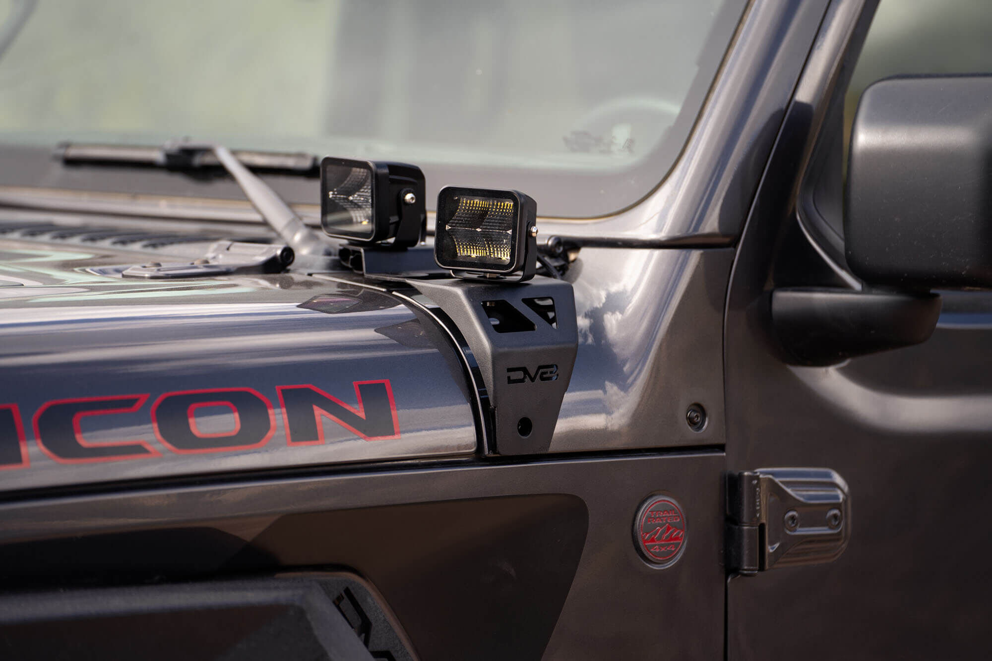 2018-2022 Jeep Wrangler JL & 2020-2022 Jeep Gladiator JT A-Pillar Dual Pod Light Mounts by DV8 Off-Road