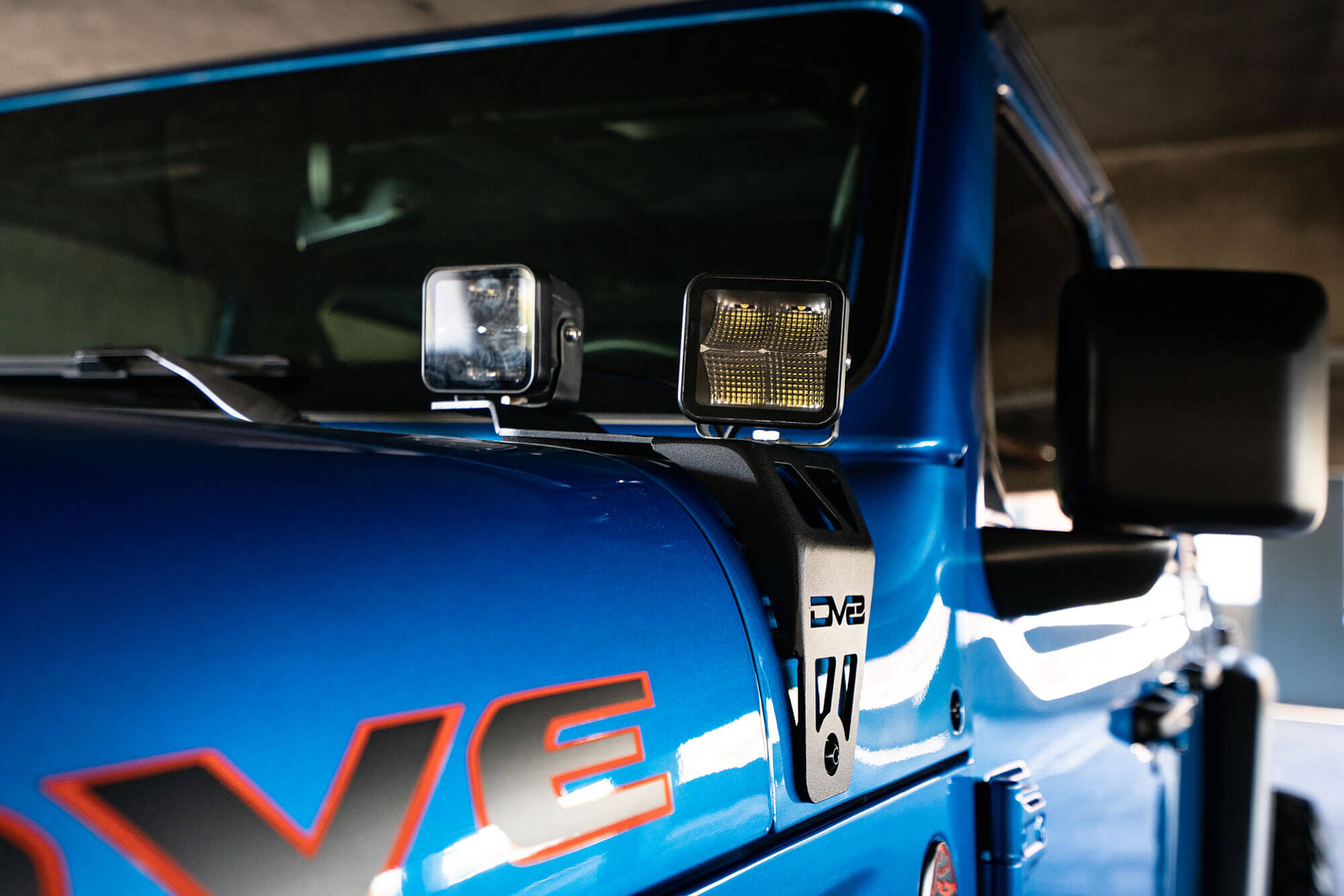 2020-2022 Jeep Wrangler JL 392 & Jeep Gladiator JT Mojave Edition Dual Pod Light Mounts by DV8 Off-Road