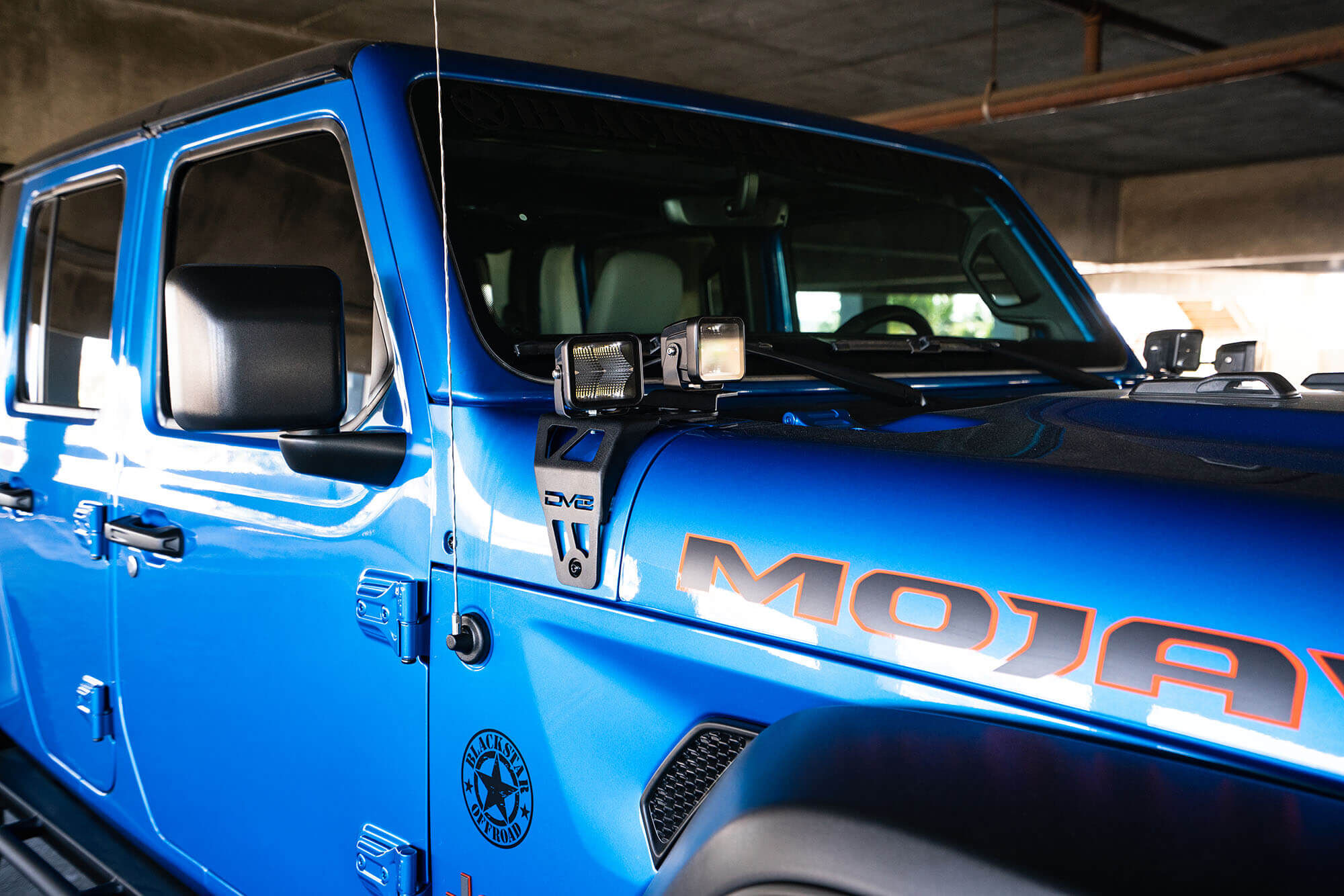 2020-2022 Jeep Wrangler JL 392 & Jeep Gladiator JT Mojave Edition Dual Pod Light Mounts by DV8 Off-Road