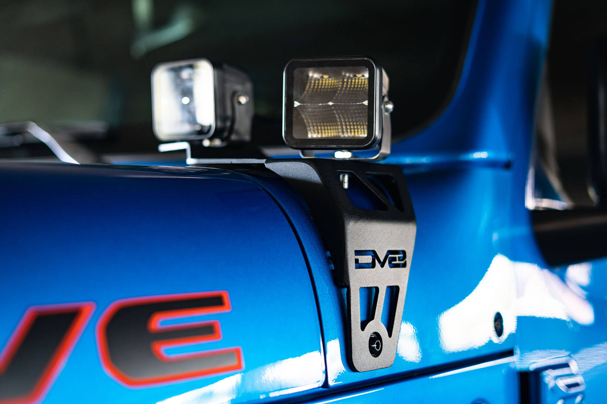 2020-2022 Jeep Wrangler JL 392 & Jeep Gladiator JT Mojave Edition Dual Pod Light Mounts by DV8 Off-Road
