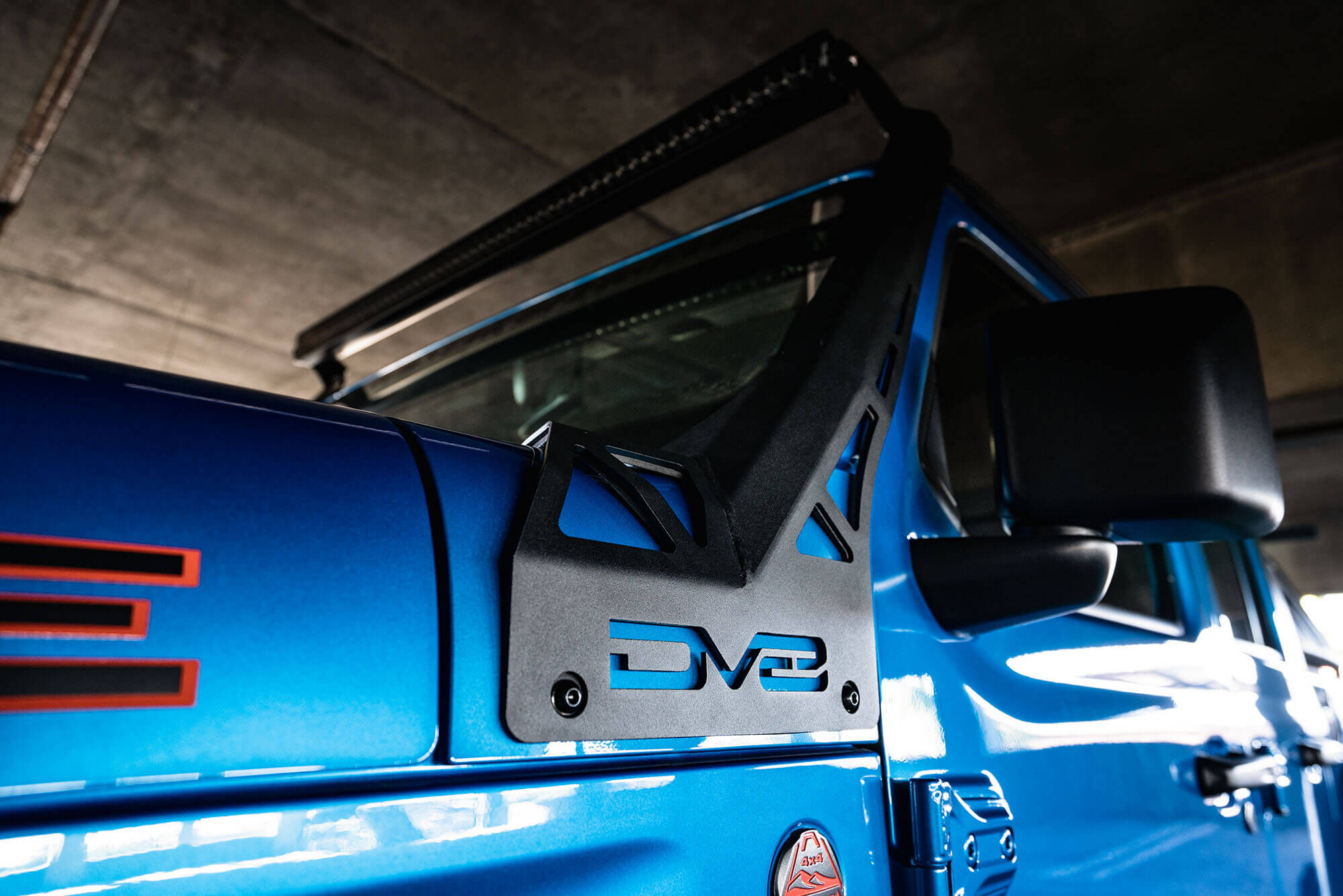 2020-2022 Jeep Wrangler JL 392 & JT Mojave A-Pillar Light Bar Mount by DV8 Off-Road