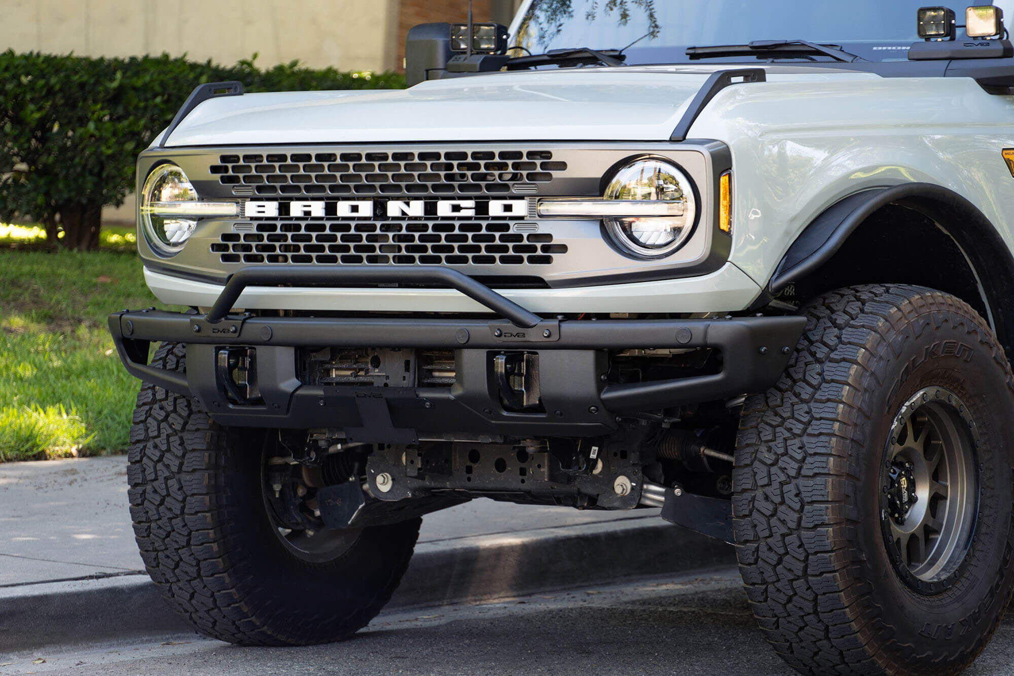 2021-2022 Ford Bronco Factory Front Bumper License Relocation Bracket Center by DV8 Off-Road