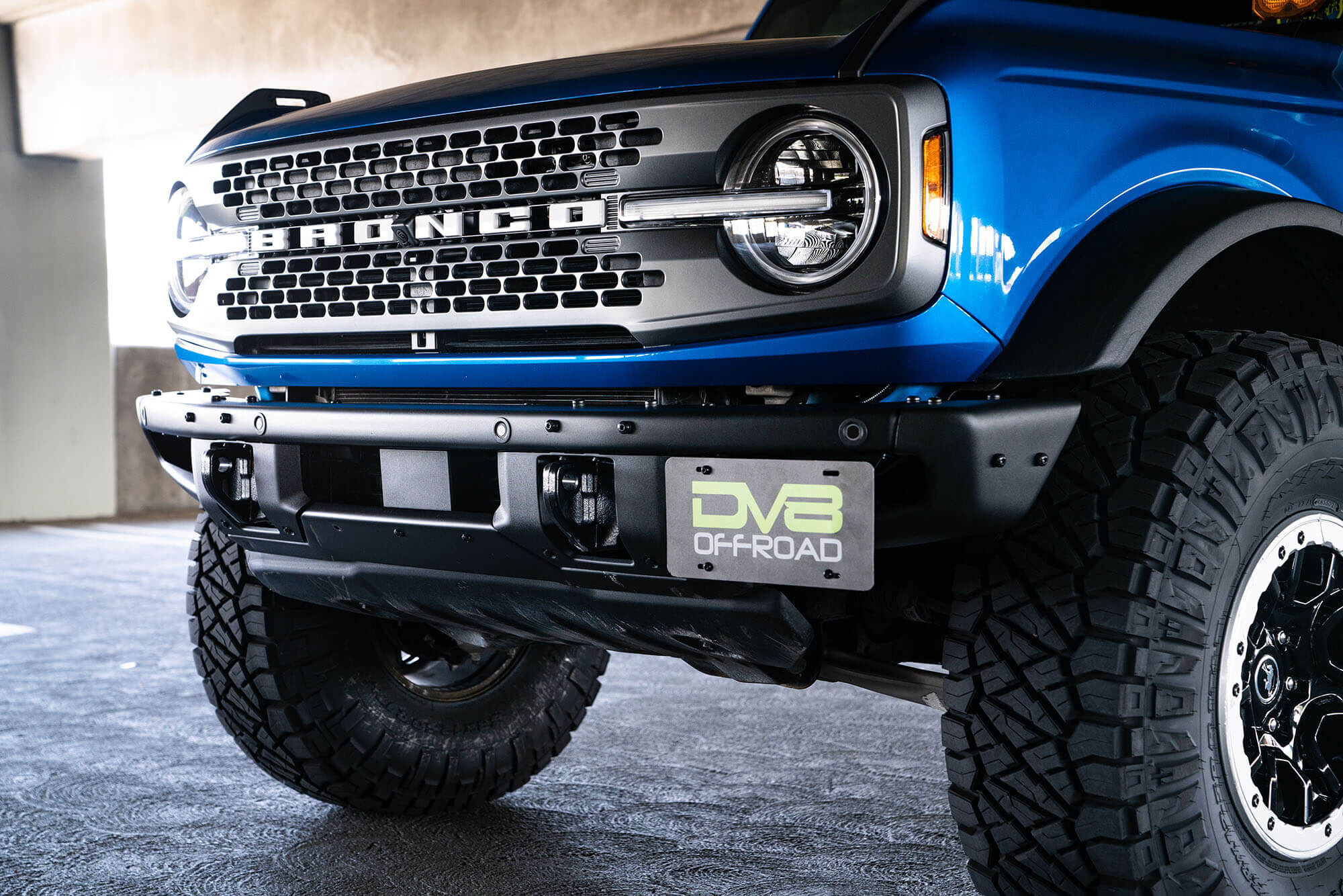 2021-2022 Ford Bronco Factory Front Bumper License Relocation Bracket Side by DV8 Off-Road