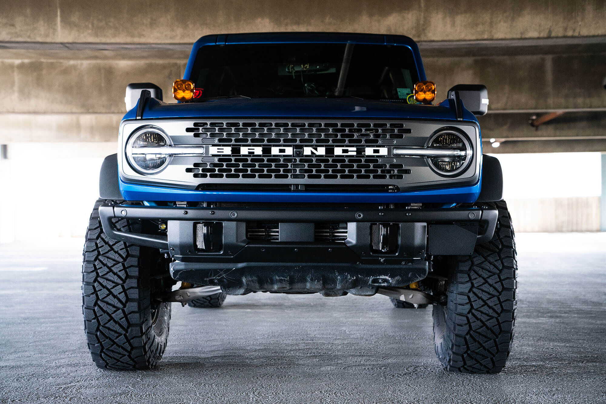 2021-2022 Ford Bronco Factory Front Bumper License Relocation Bracket Side by DV8 Off-Road
