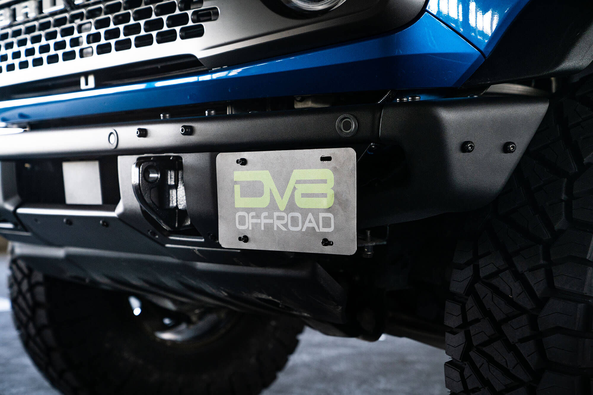 2021-2022 Ford Bronco Factory Front Bumper License Relocation Bracket Side by DV8 Off-Road