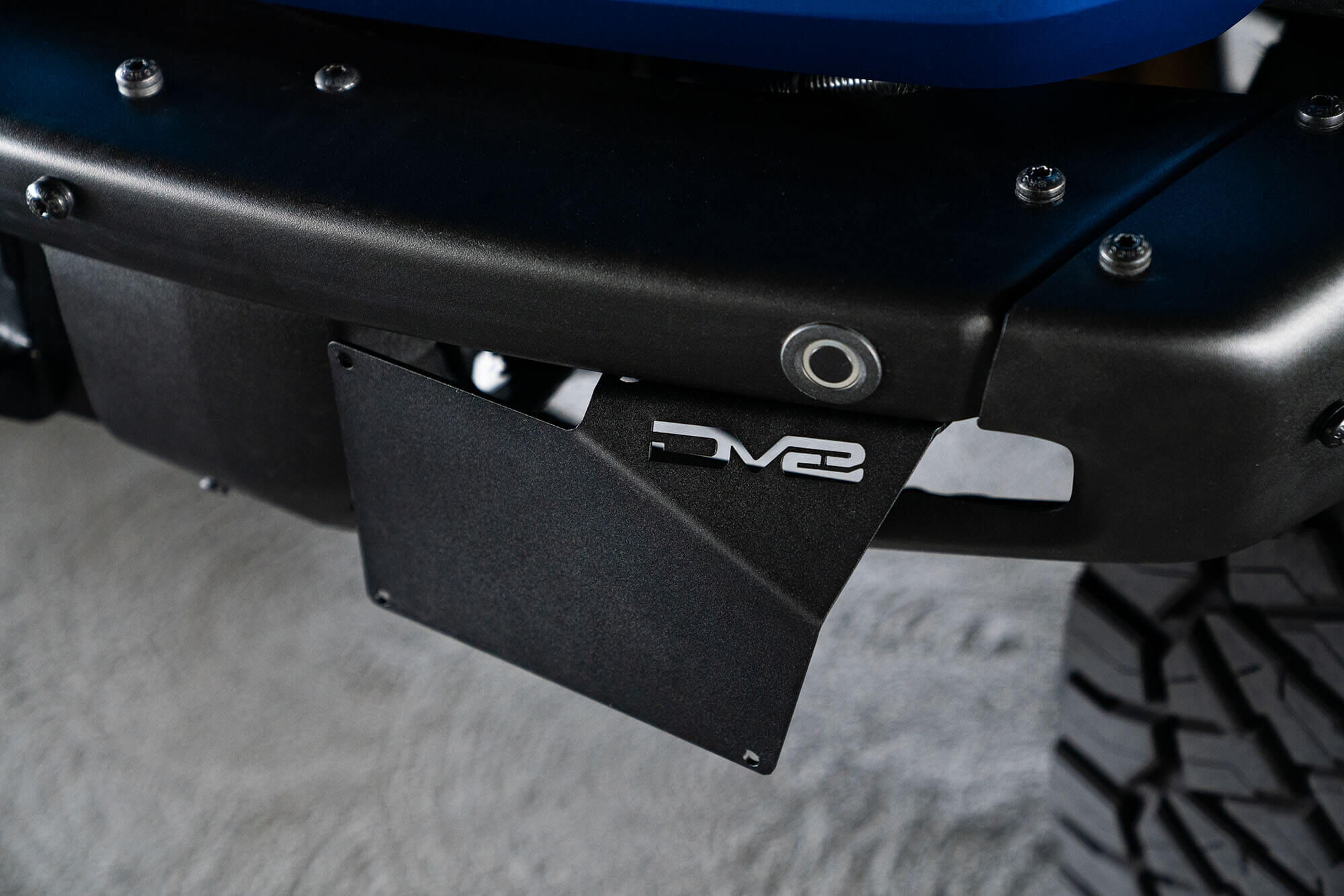 2021-2022 Ford Bronco Factory Front Bumper License Relocation Bracket Side by DV8 Off-Road