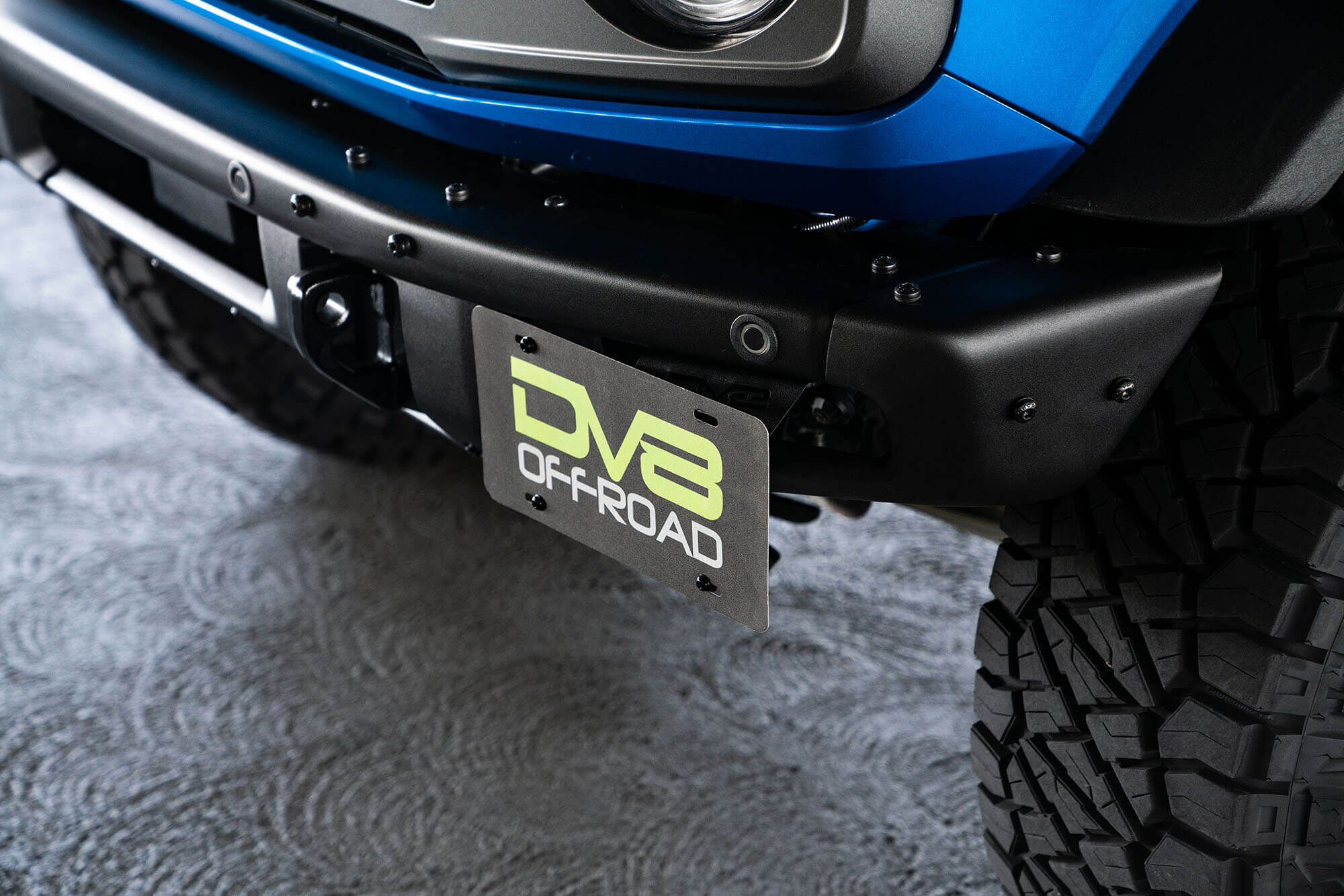 2021-2022 Ford Bronco Factory Front Bumper License Relocation Bracket Side by DV8 Off-Road