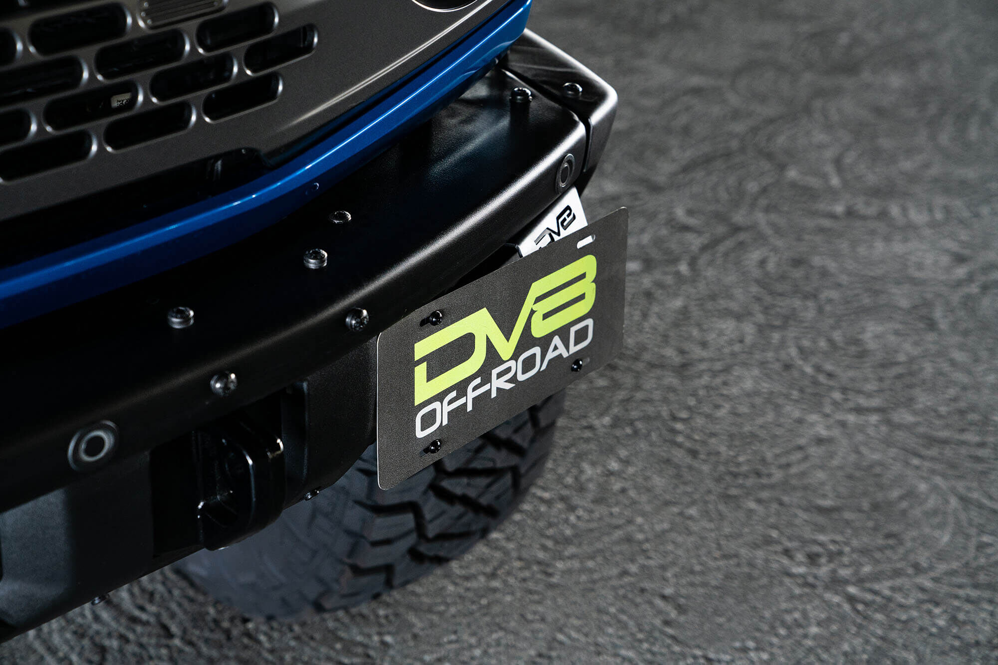 2021-2022 Ford Bronco Factory Front Bumper License Relocation Bracket Side by DV8 Off-Road