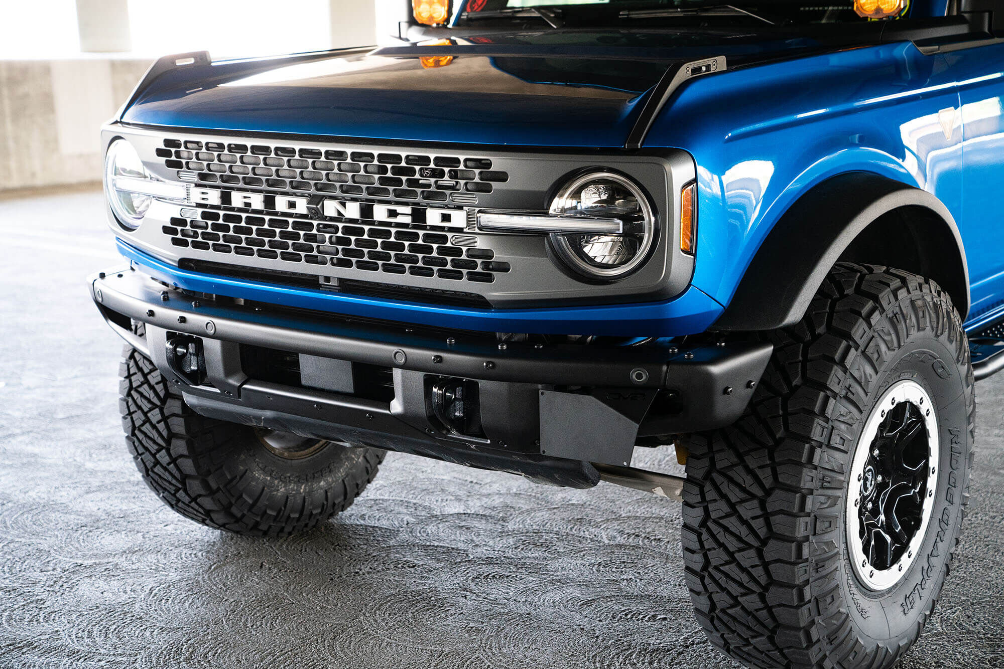 2021-2022 Ford Bronco Factory Front Bumper License Relocation Bracket Side by DV8 Off-Road