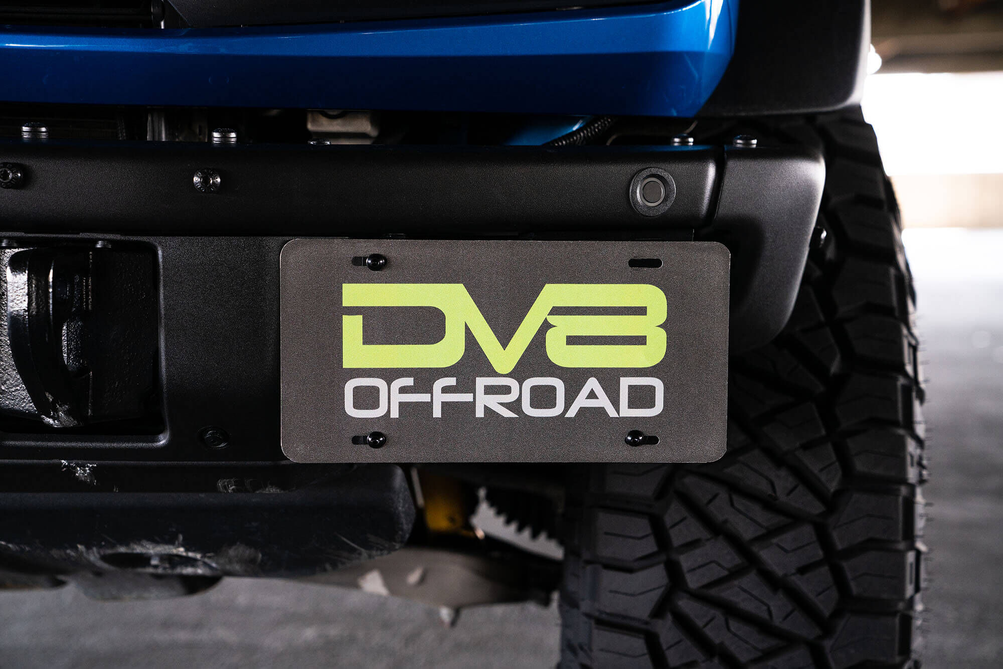 2021-2022 Ford Bronco Factory Front Bumper License Relocation Bracket Side by DV8 Off-Road