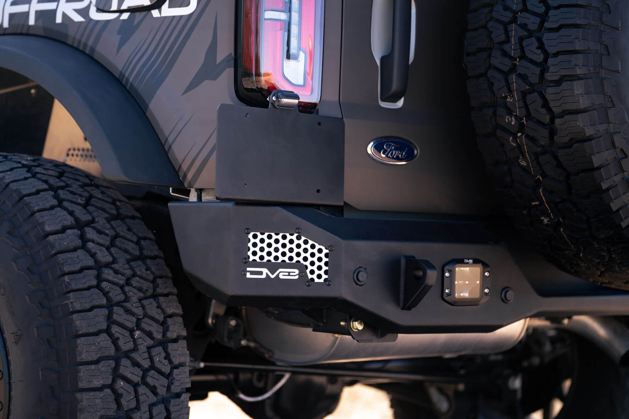 2021-2022 Ford Bronco MTO Series Rear Bumper by DV8 Off-Road