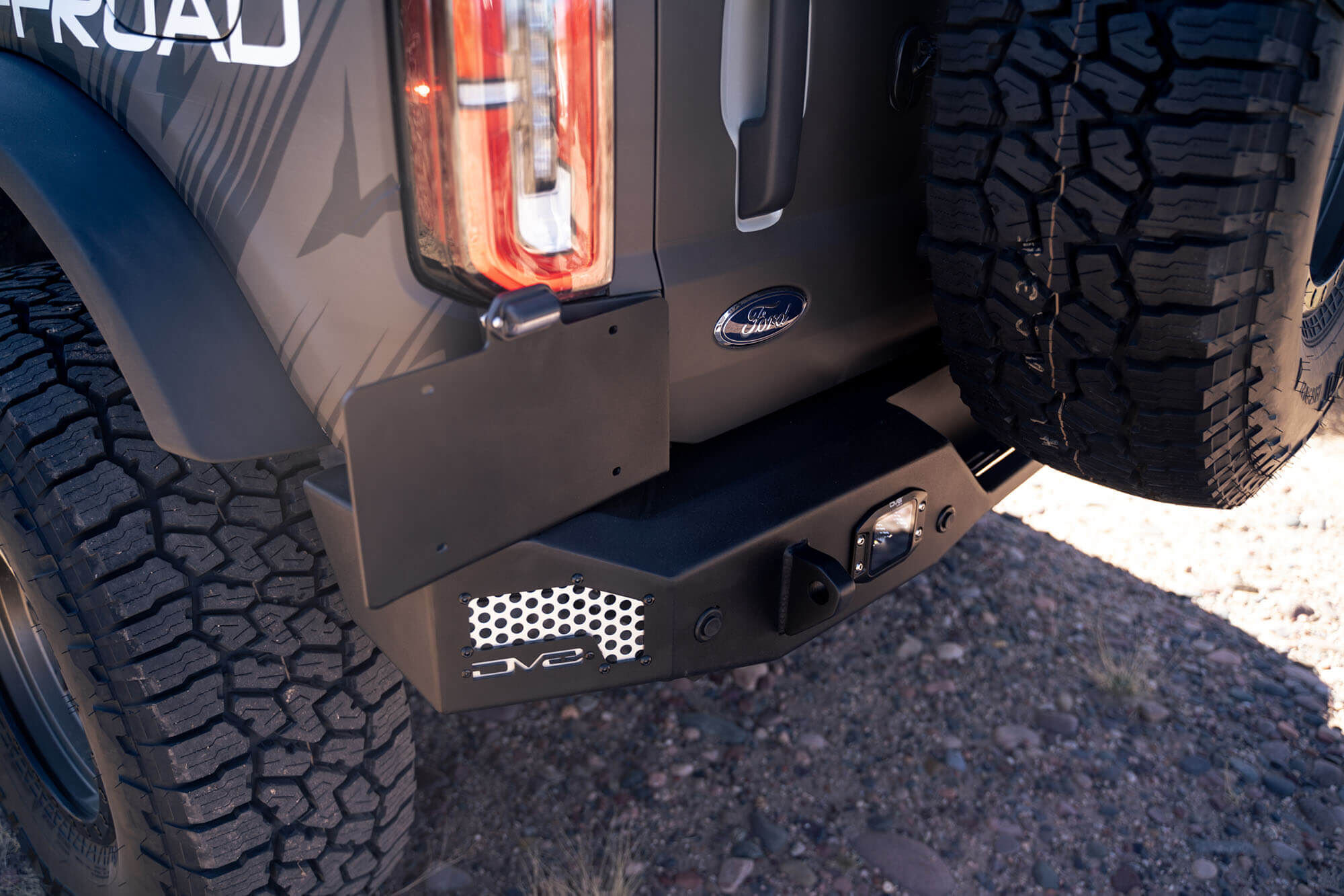2021-2022 Ford Bronco MTO Series Rear Bumper by DV8 Off-Road