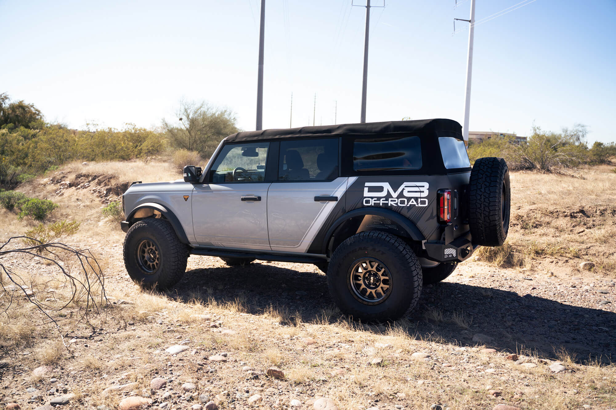 2021-2022 Ford Bronco MTO Series Rear Bumper by DV8 Off-Road