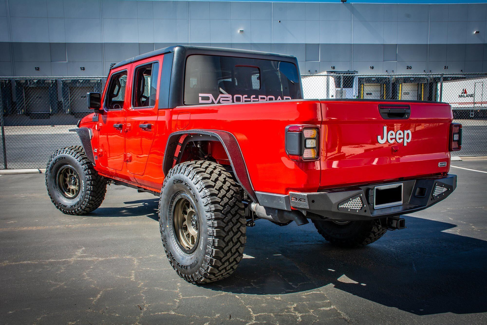 2020-2022 Jeep Gladiator JT Steel Rear Bumper by DV8 Off-Road